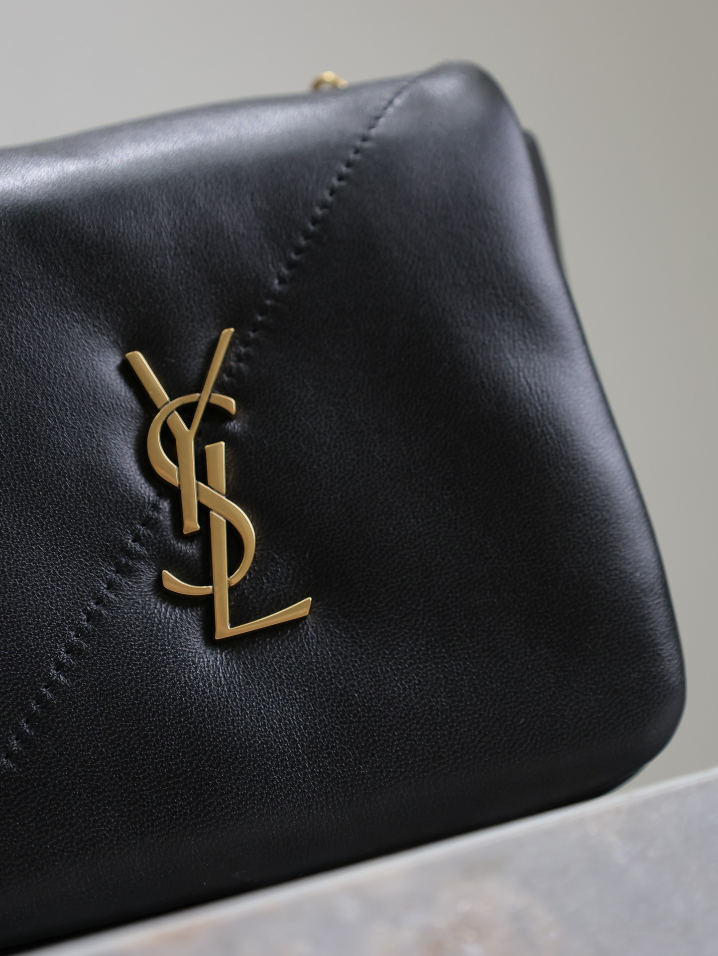 [TOP] Yves Saint Laurent YSL Jamie 4.3 Bag 16x11x4cm/29x21x9.5cm - Black & GHW