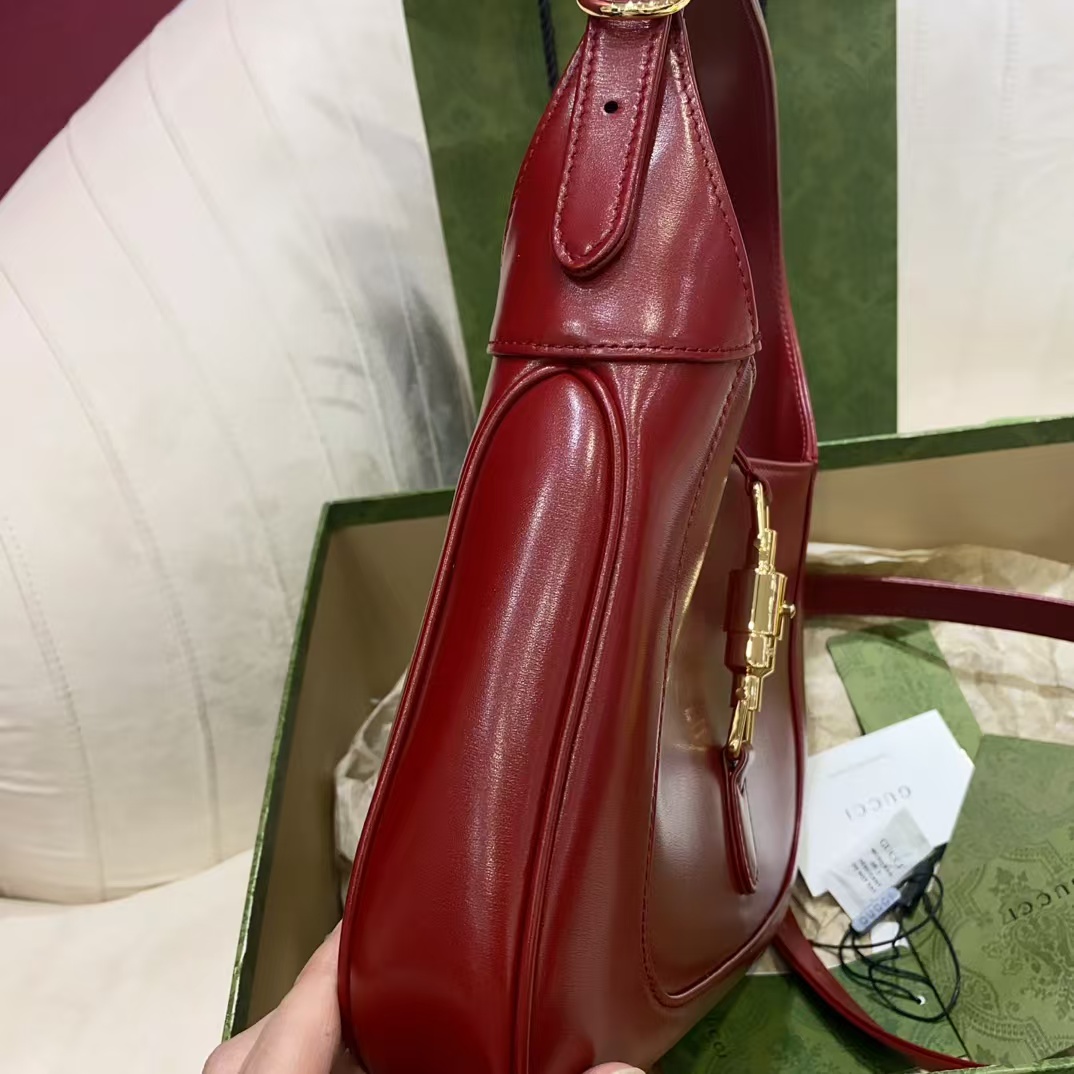 [TOP] GUCCI Jackie 1961 Shoulder Bag Small 27.5x19x4cm - Red