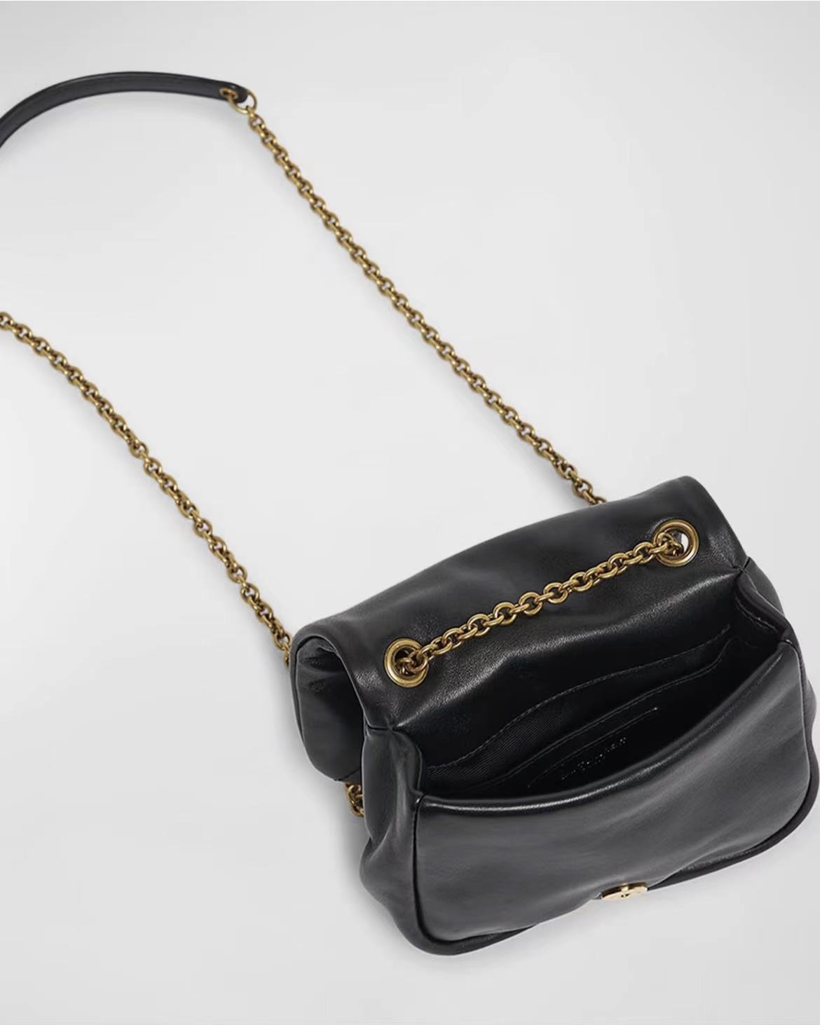 [TOP] Yves Saint Laurent YSL Jamie 4.3 Bag 16x11x4cm/29x21x9.5cm - Black & GHW