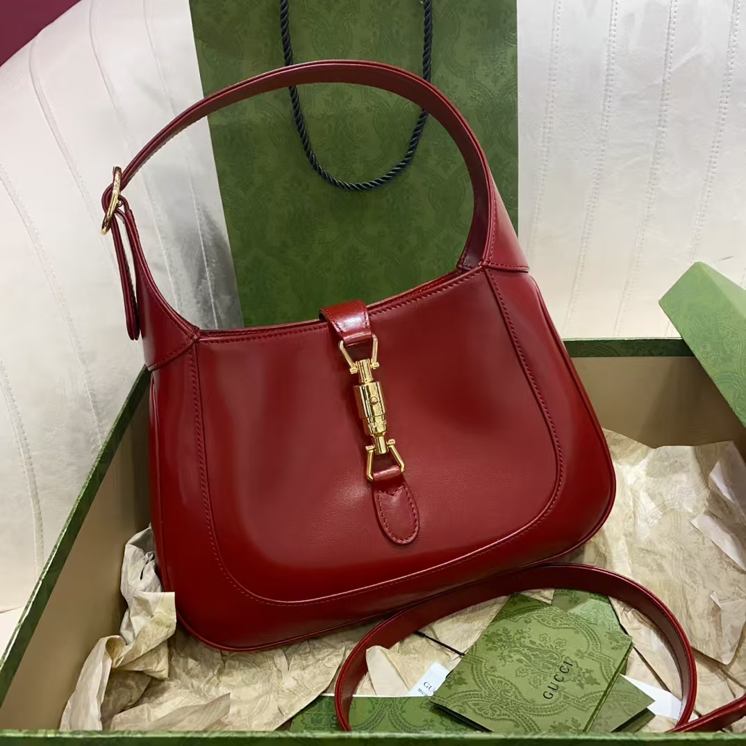 [TOP] GUCCI Jackie 1961 Shoulder Bag Small 27.5x19x4cm - Red