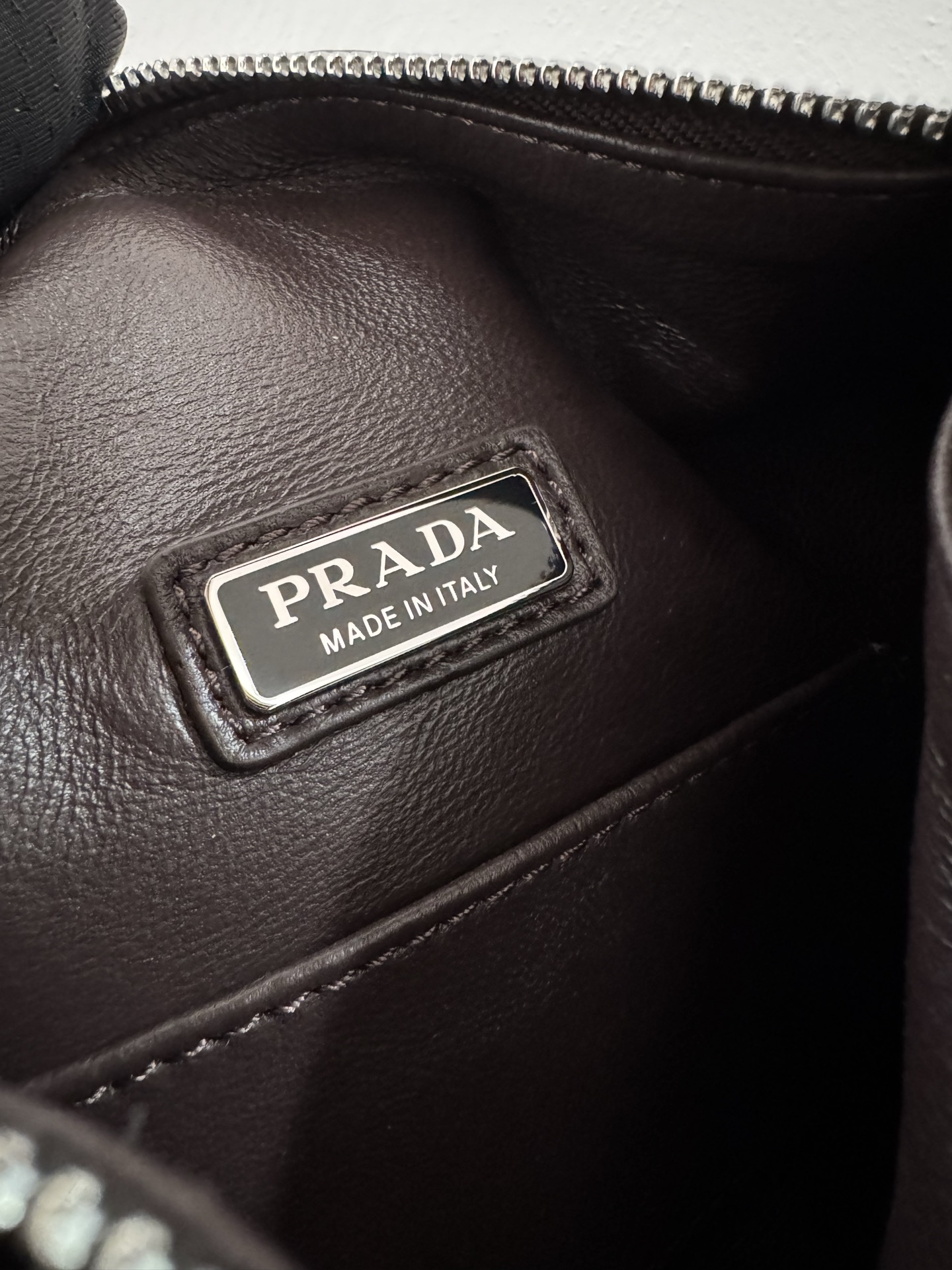 [TOP] PRADA Boston Bag Oil Wax Leather 24x11x11cm - Chocolate