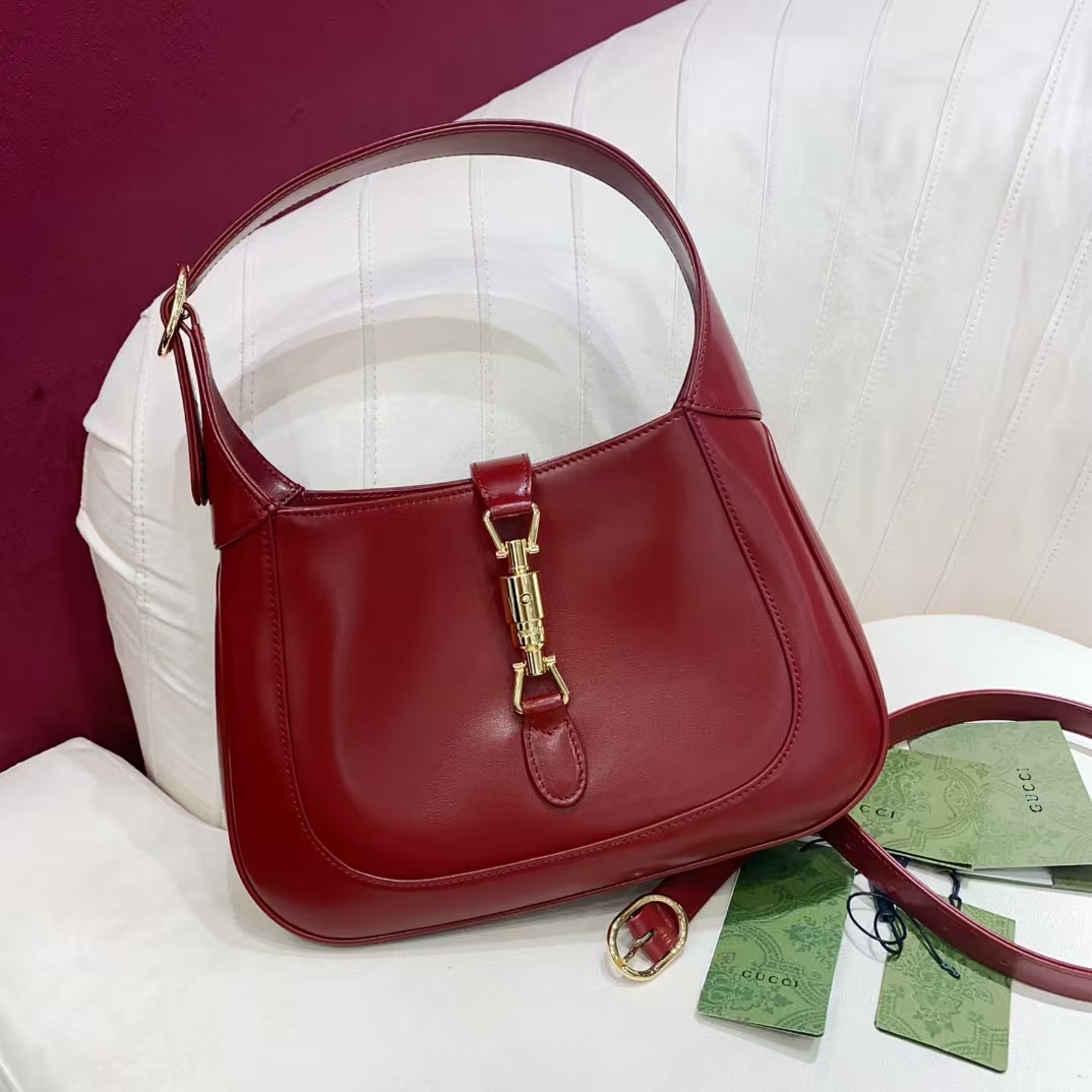 [TOP] GUCCI Jackie 1961 Shoulder Bag Small 27.5x19x4cm - Red