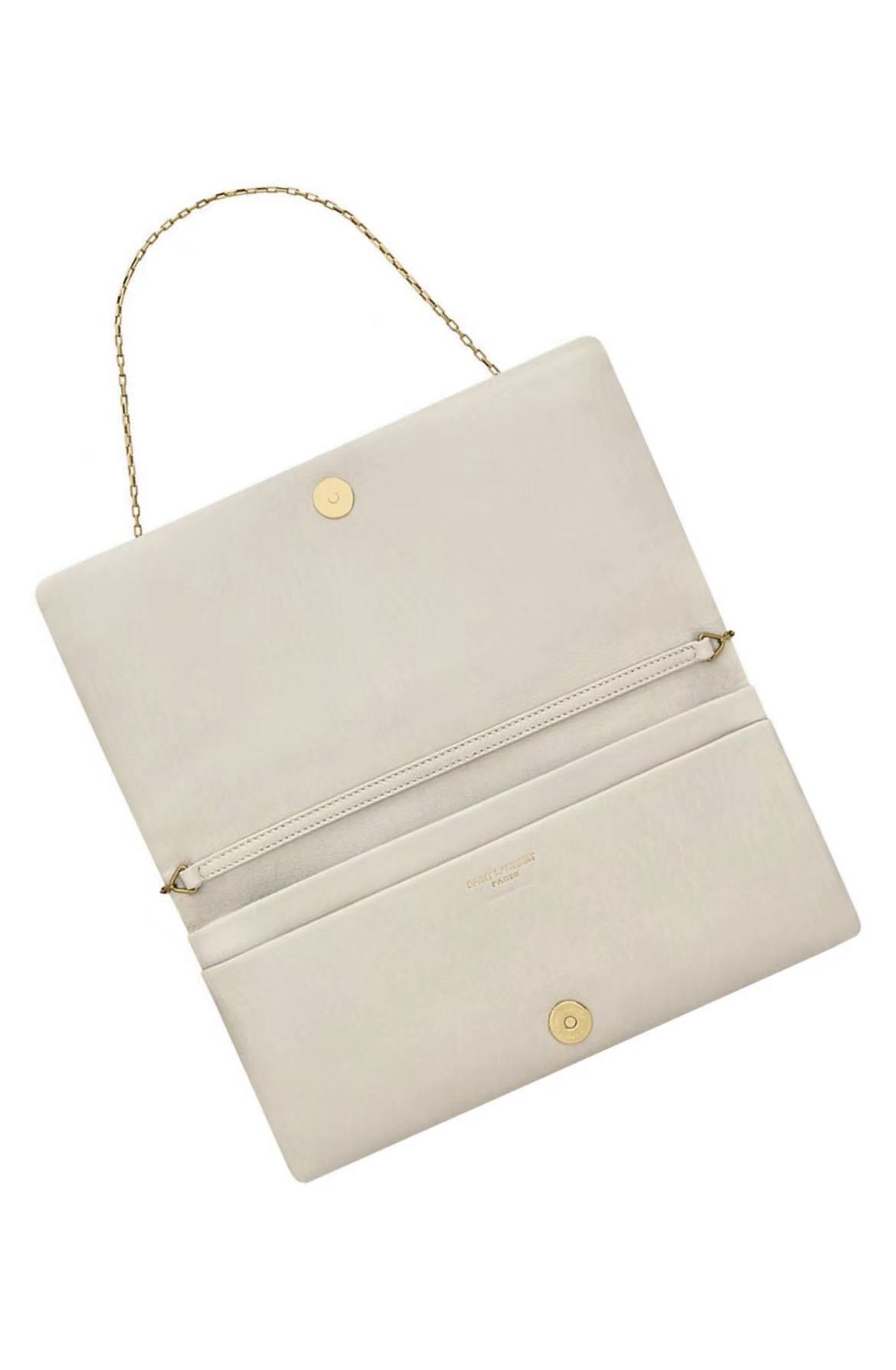 [TOP] Yves Saint Laurent YSL Calypso Bag 24x20x3cm - Black /White& GHW