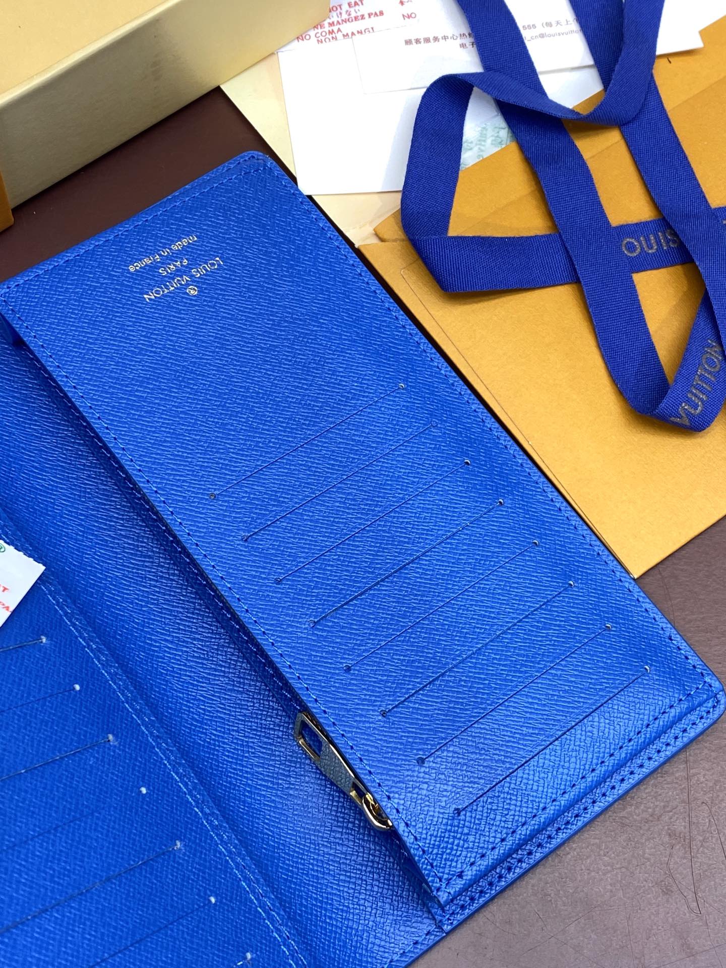 [TOP] Louis Vuitton LV Monogram Eclipse Wallet 19X10cm - Blue