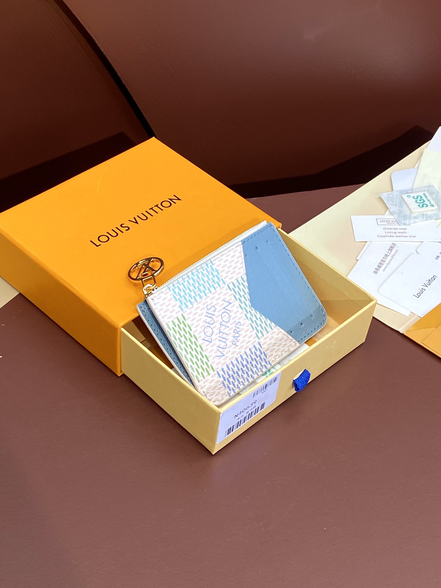 [TOP] Louis Vuitton LV Card Holder 12x8x0.8cm - 2 Colors