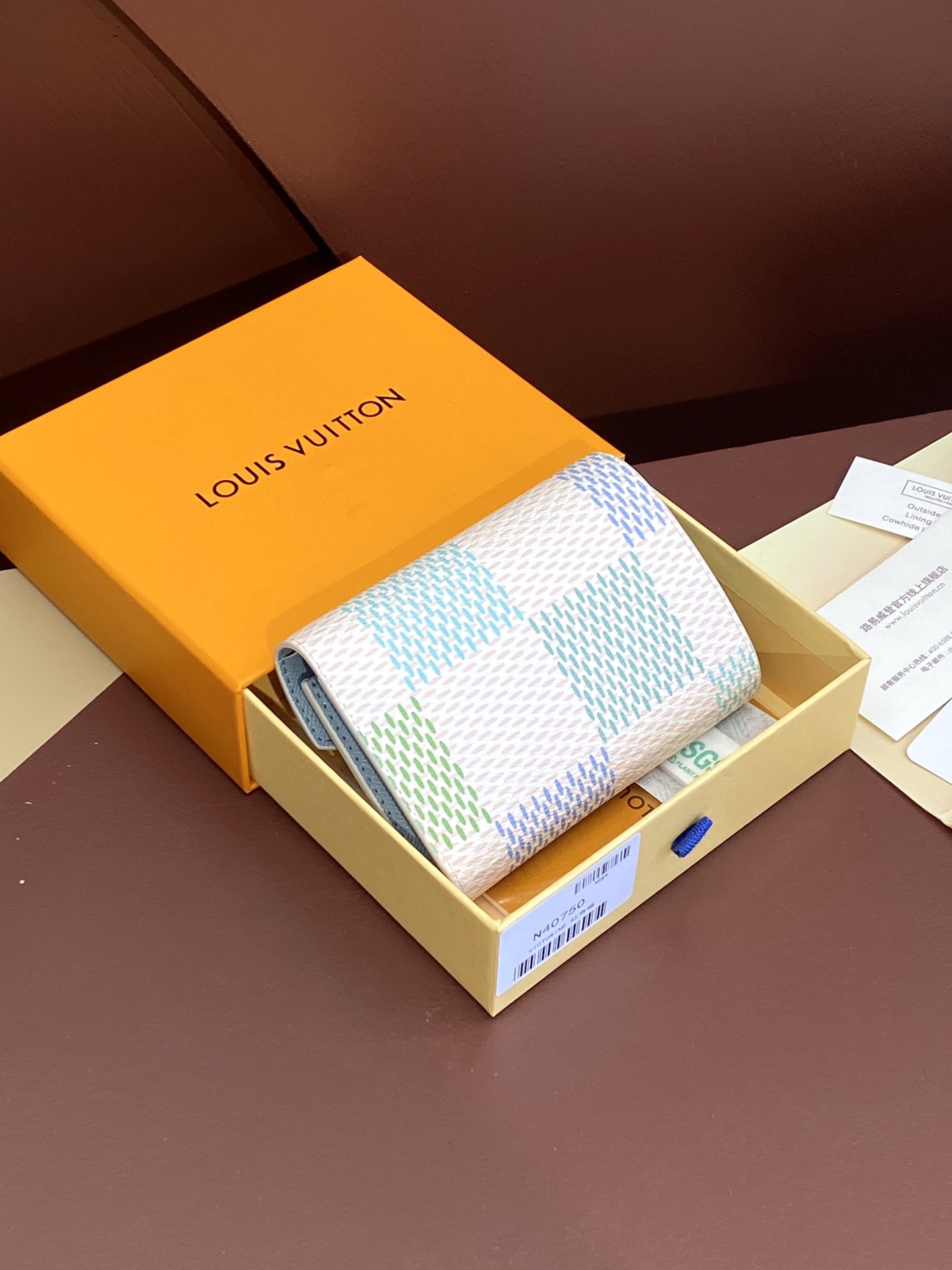 [TOP] Louis Vuitton LV Damiericious Grid Wallet 12x9.5 x1.5 cm- 2 Colors