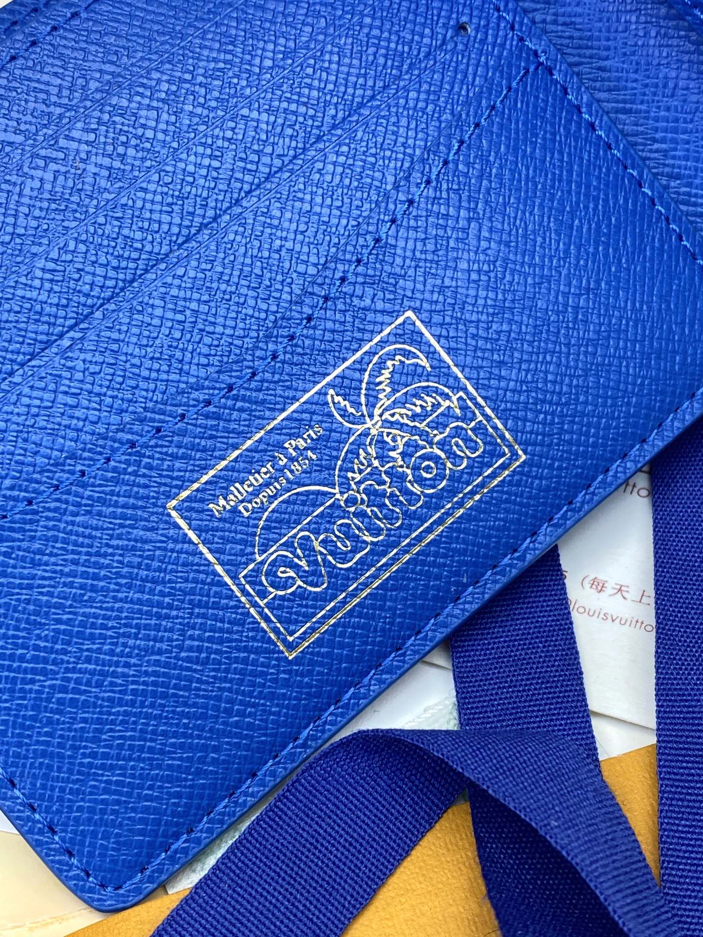 [TOP] Louis Vuitton LV Slender Wallet 11x8.5x2cm - Blue