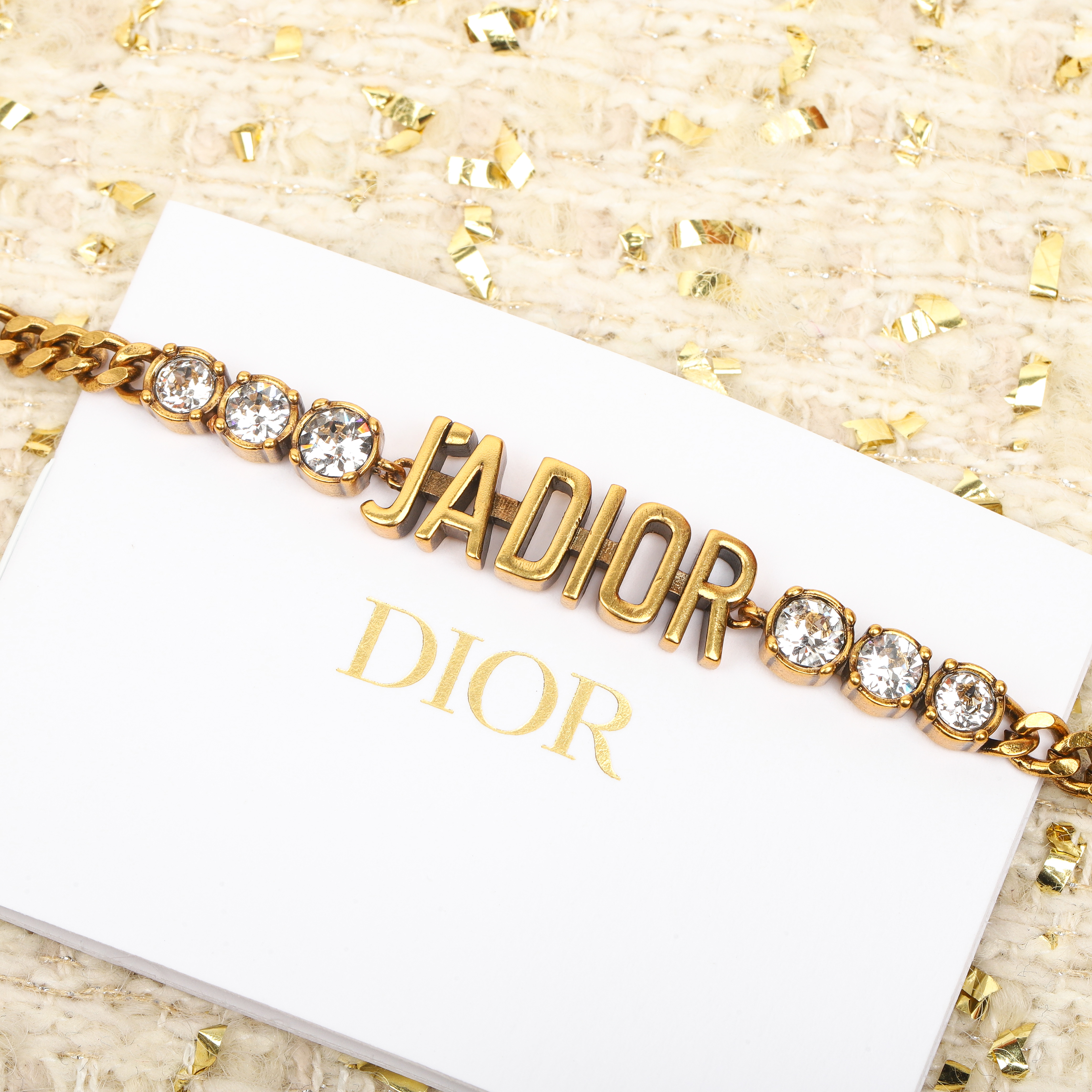 [TOP] Christian Dior CD Bracelet - Gold
