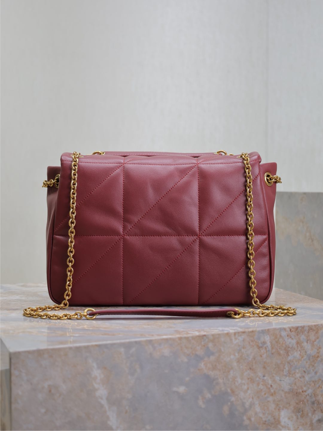 [TOP] Yves Saint Laurent YSL Jamie 4.3 Bag 29x21x9.5cm - Red & GHW
