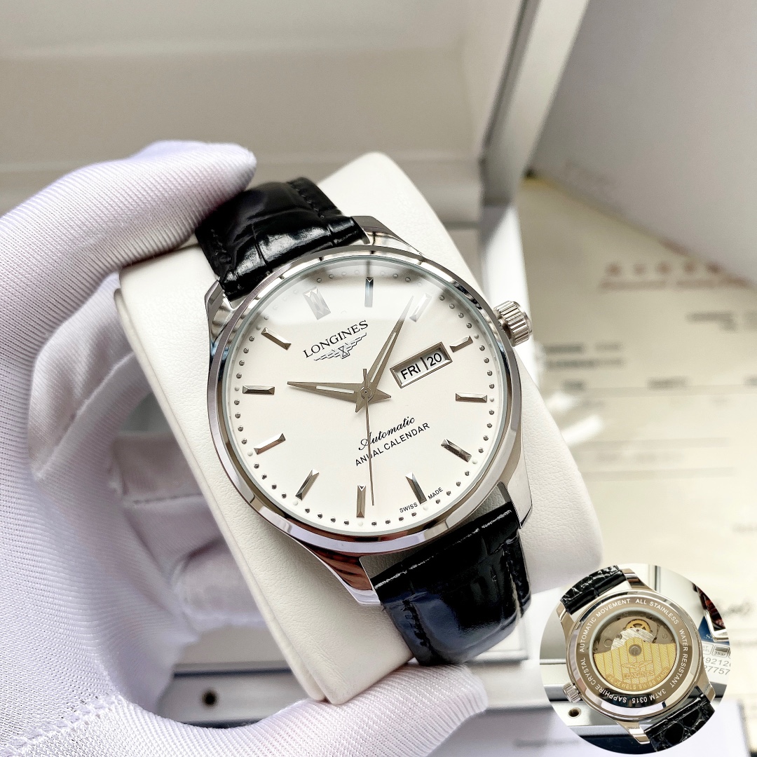 [TOP] LONGINES Men's Watch 40x12mm - 3 Colors