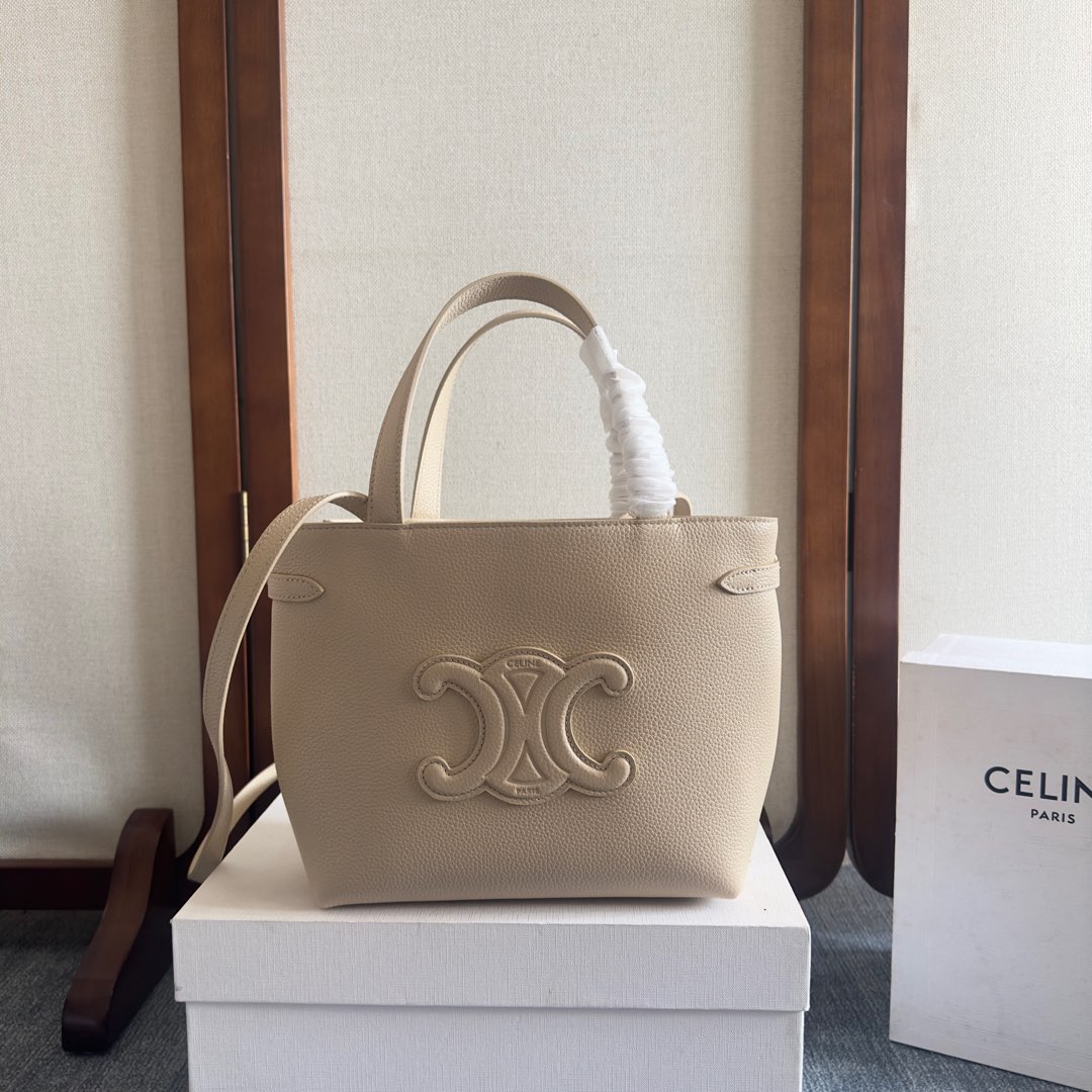 [TOP] CELINE CABAS ANAIS CUIR TRIOMPHE Bag 20.5 x 9 x 19 CM - 4 Colour