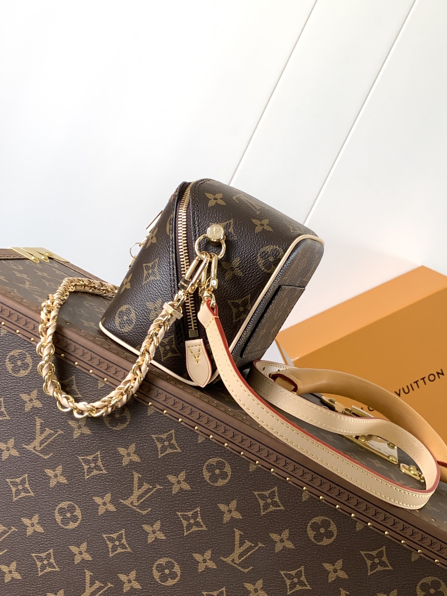 [TOP] Louis Vuitton LV Just In Case Bag 13 x 14 x 11.5 cm - Monogram
