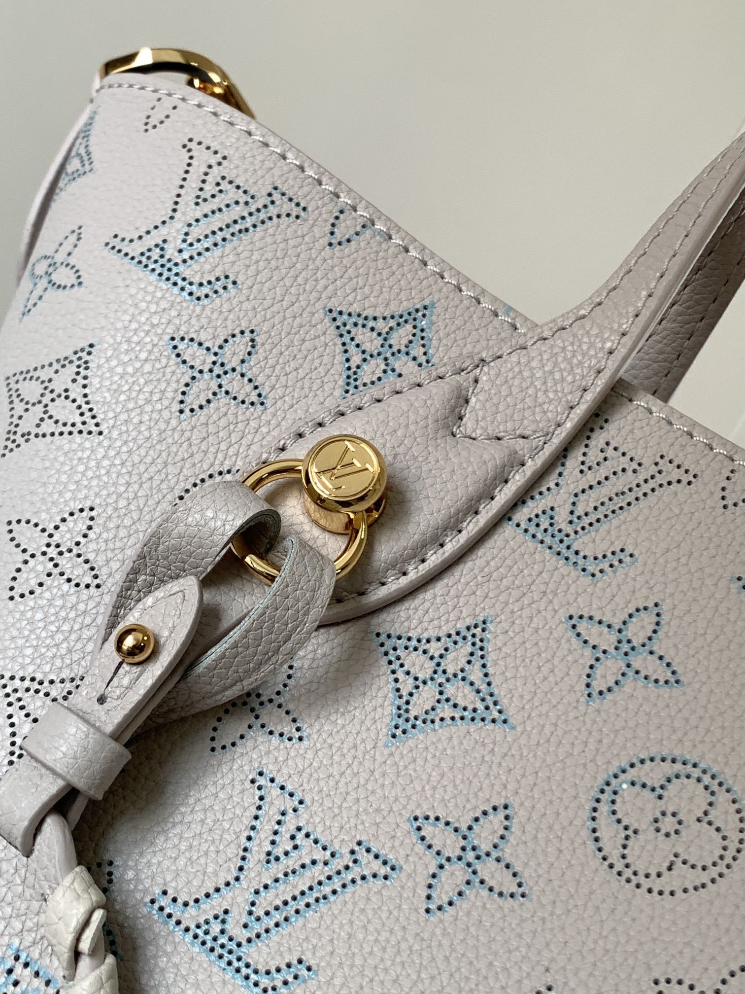 [TOP] Louis Vuitton LV Blossom Tote Bag 22x14x16cm/30x28x16cm - Light Blue