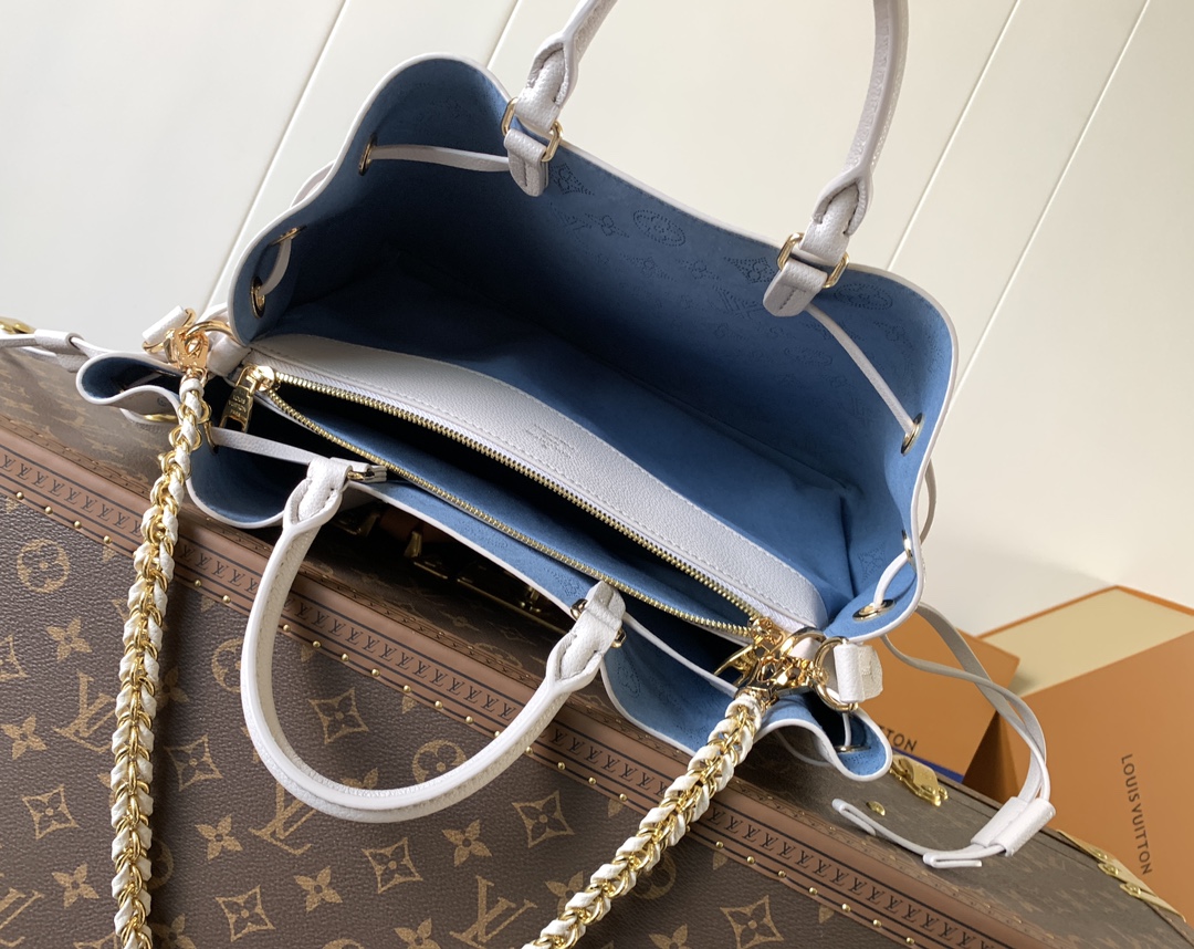 [TOP] Louis Vuitton LV Bella Tote Bag 23x13x32cm - Light Blue