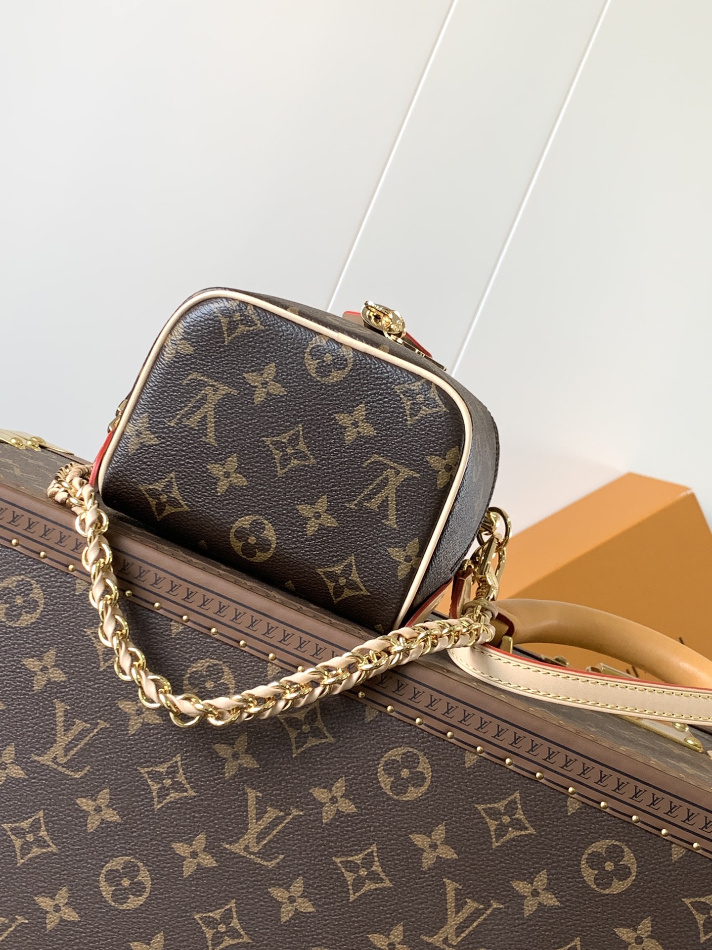 [TOP] Louis Vuitton LV Just In Case Bag 13 x 14 x 11.5 cm - Monogram