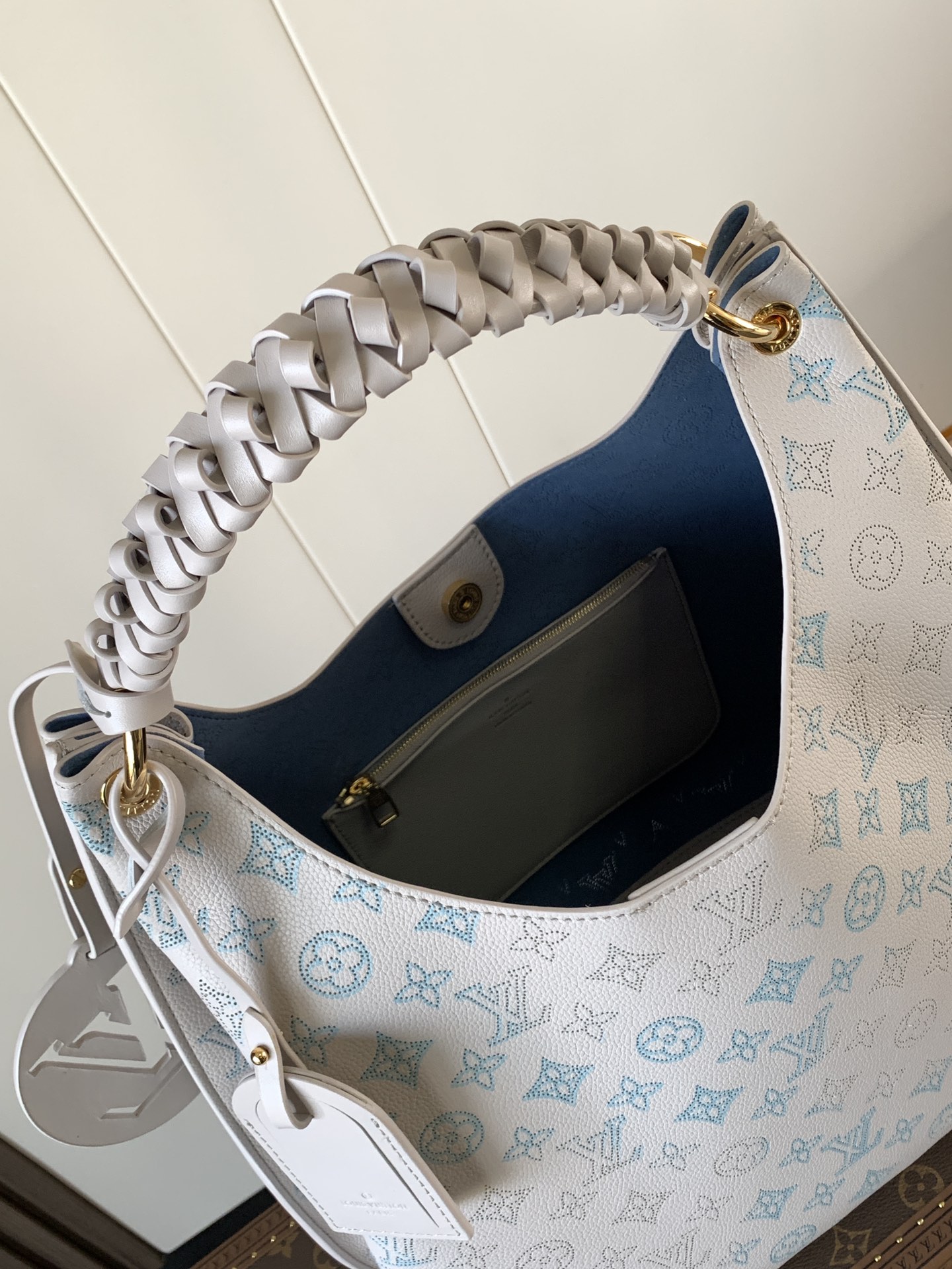 [TOP] Louis Vuitton LV Sac Carmel Bag 40x17x35cm - Light Blue