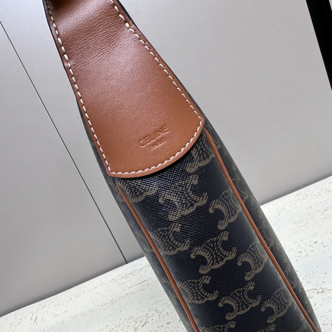 [TOP] CELINE Heloise Hobo Bag 30x7.5x28.5cm -Brown