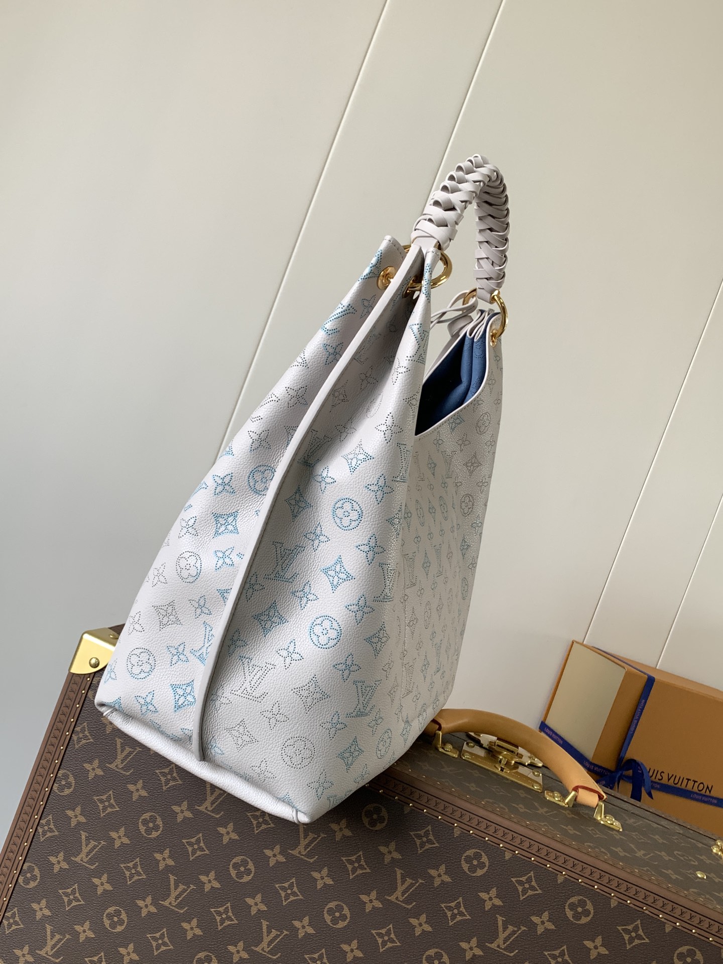 [TOP] Louis Vuitton LV Sac Carmel Bag 40x17x35cm - Light Blue