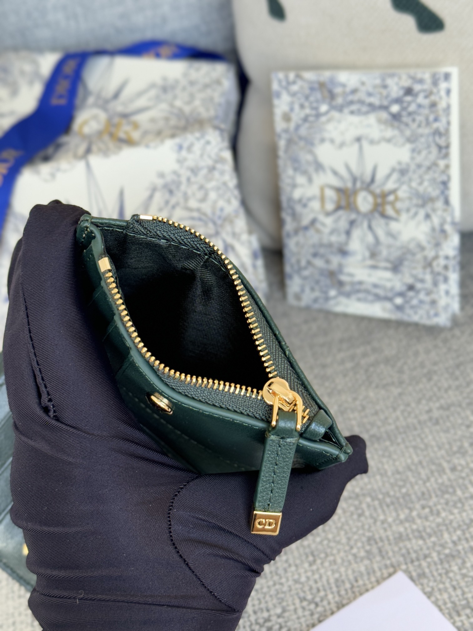 [TOP] Christian Dior Caro Dahlia Wallet 11.5x9x2cm - 10 Colour