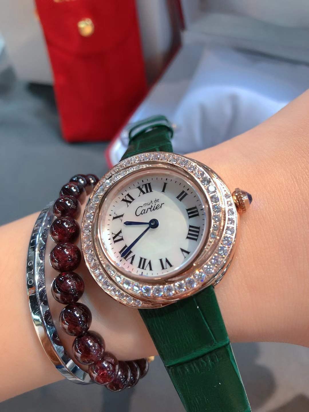 [TOP] Cartier Trinity Watch 32mm - Green