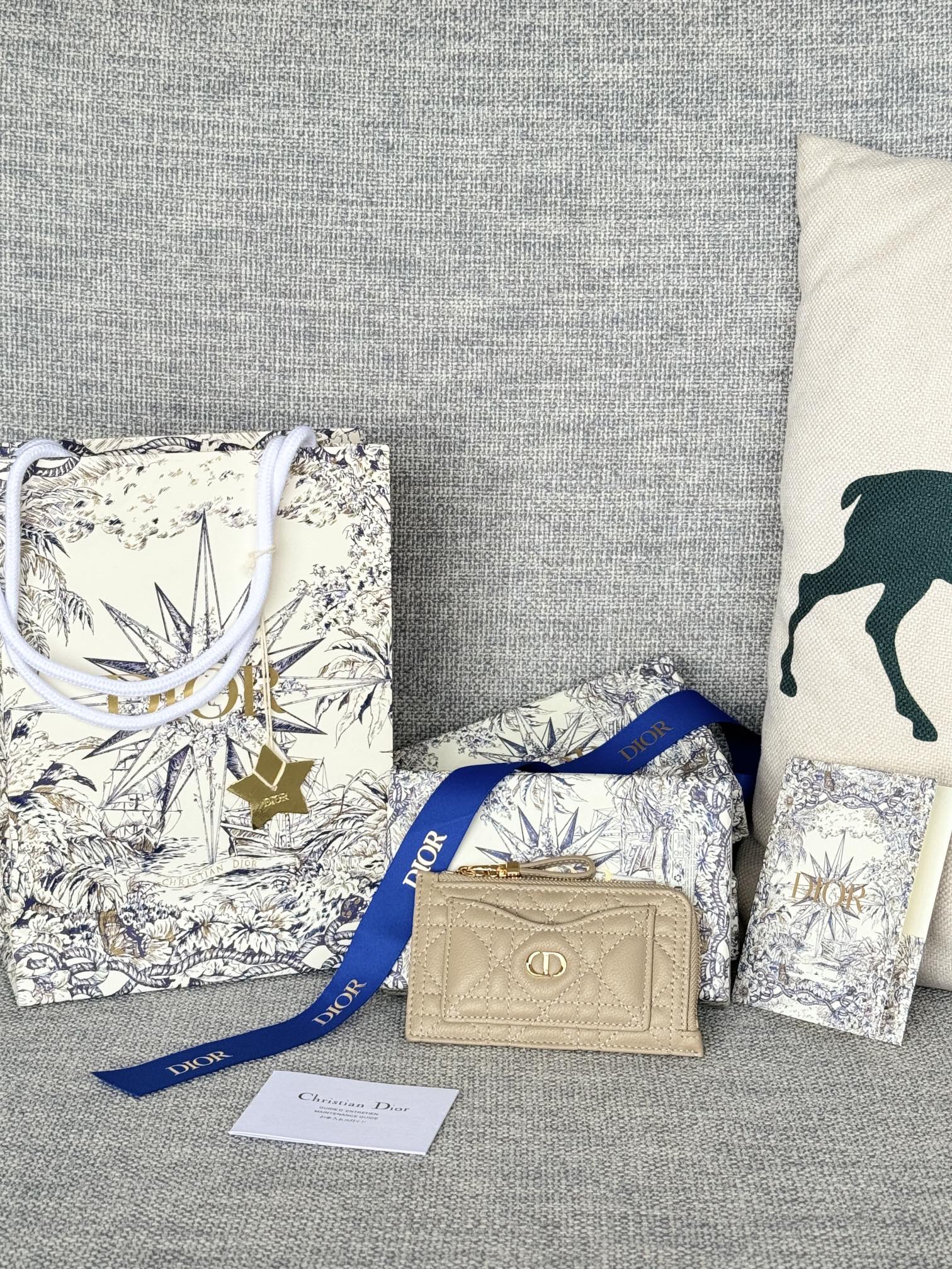 [TOP] Christian Dior Card Holder 13.5*8.5*1.5 cm - 10 Colour