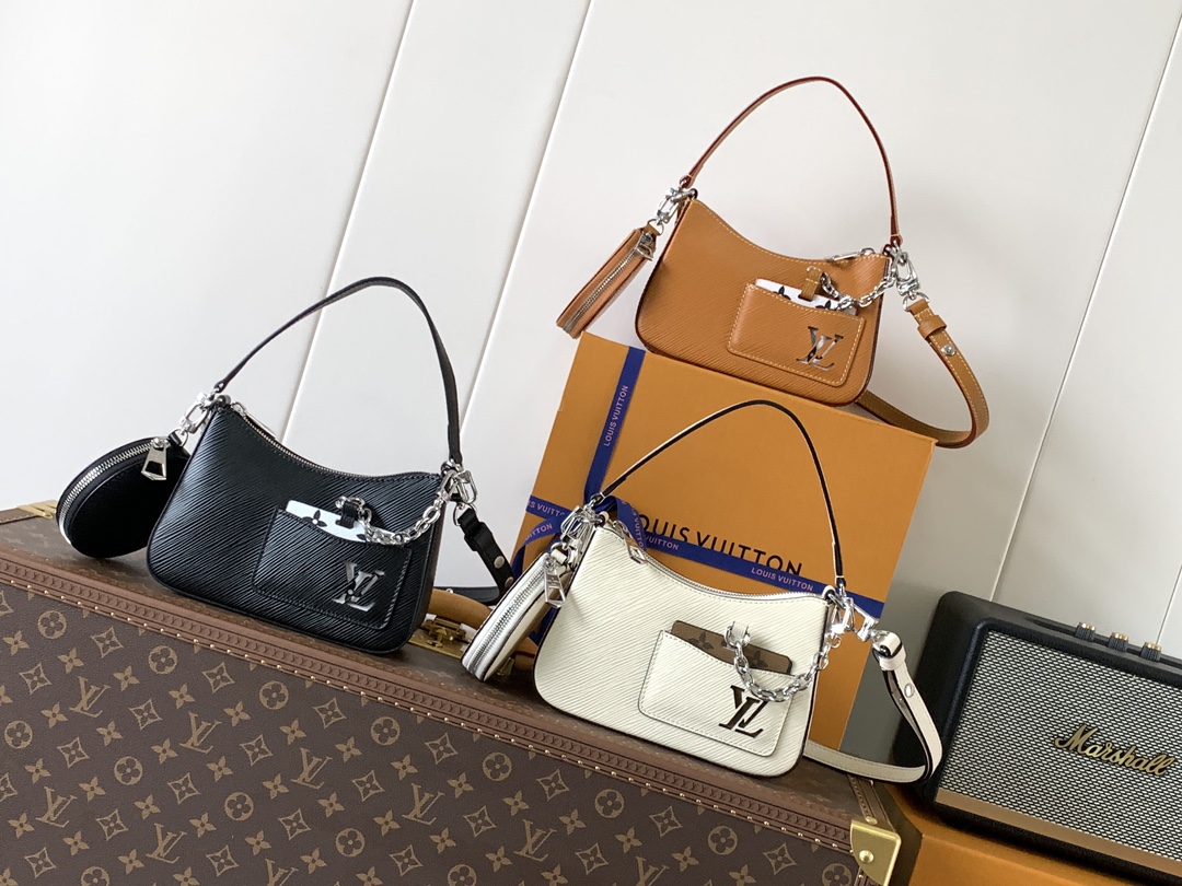 [TOP] Louis Vuitton LV Marelle Bag Epi Leather 19x13.5x6.5cm - 3 Colour
