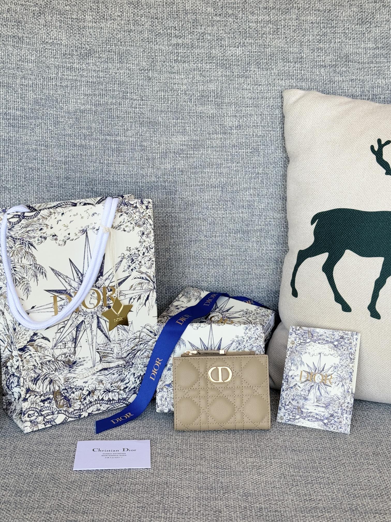 [TOP] Christian Dior Caro Dahlia Wallet 11.5x9x2cm - 10 Colour