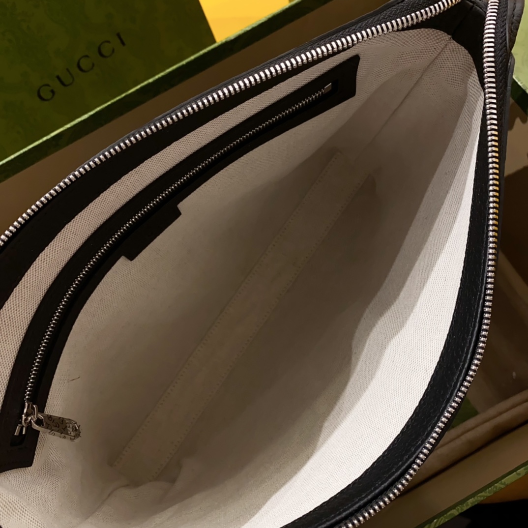 [TOP] GUCCI Men's GG Messenger Bag 31x24.5x5cm - Black