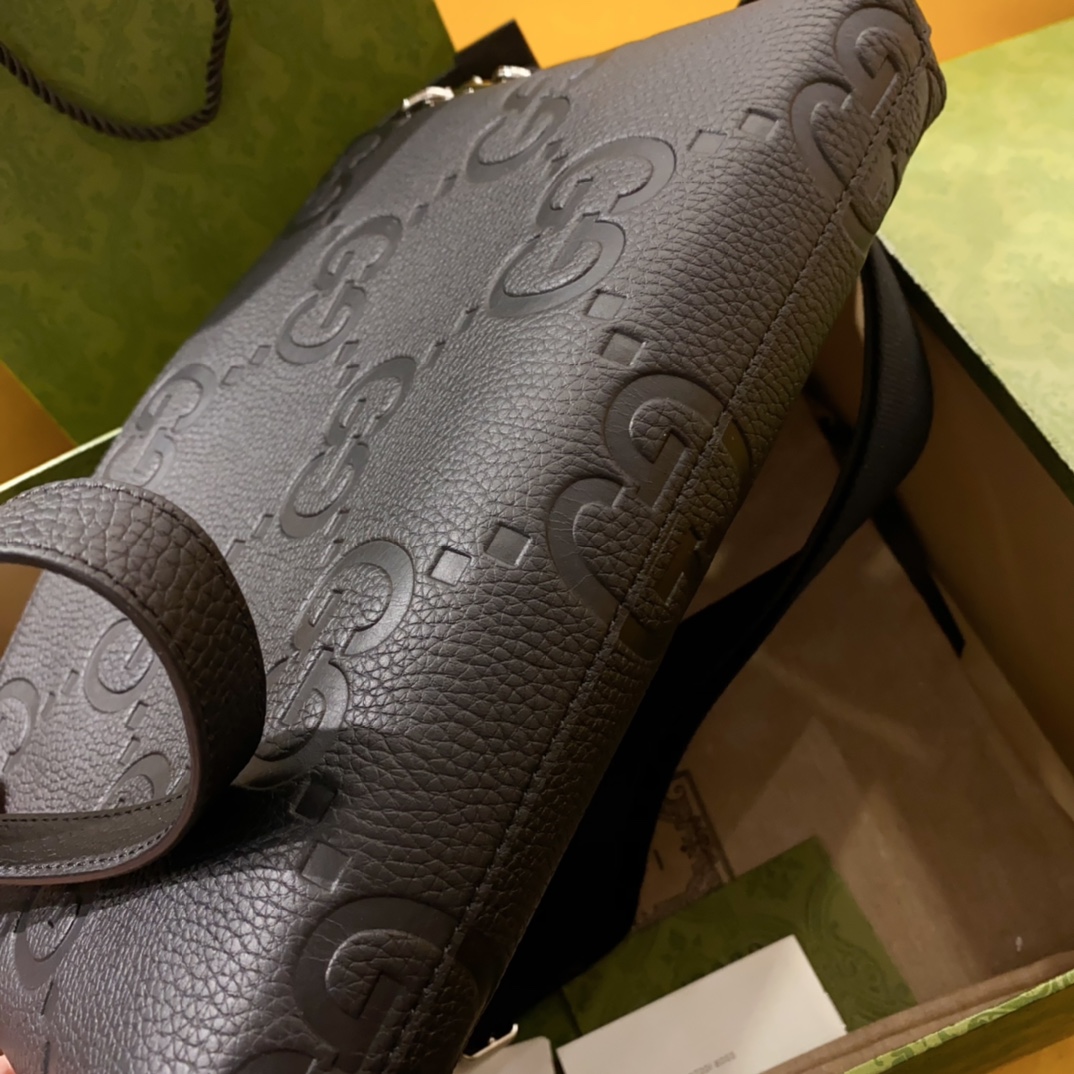 [TOP] GUCCI Men's GG Messenger Bag 31x24.5x5cm - Black