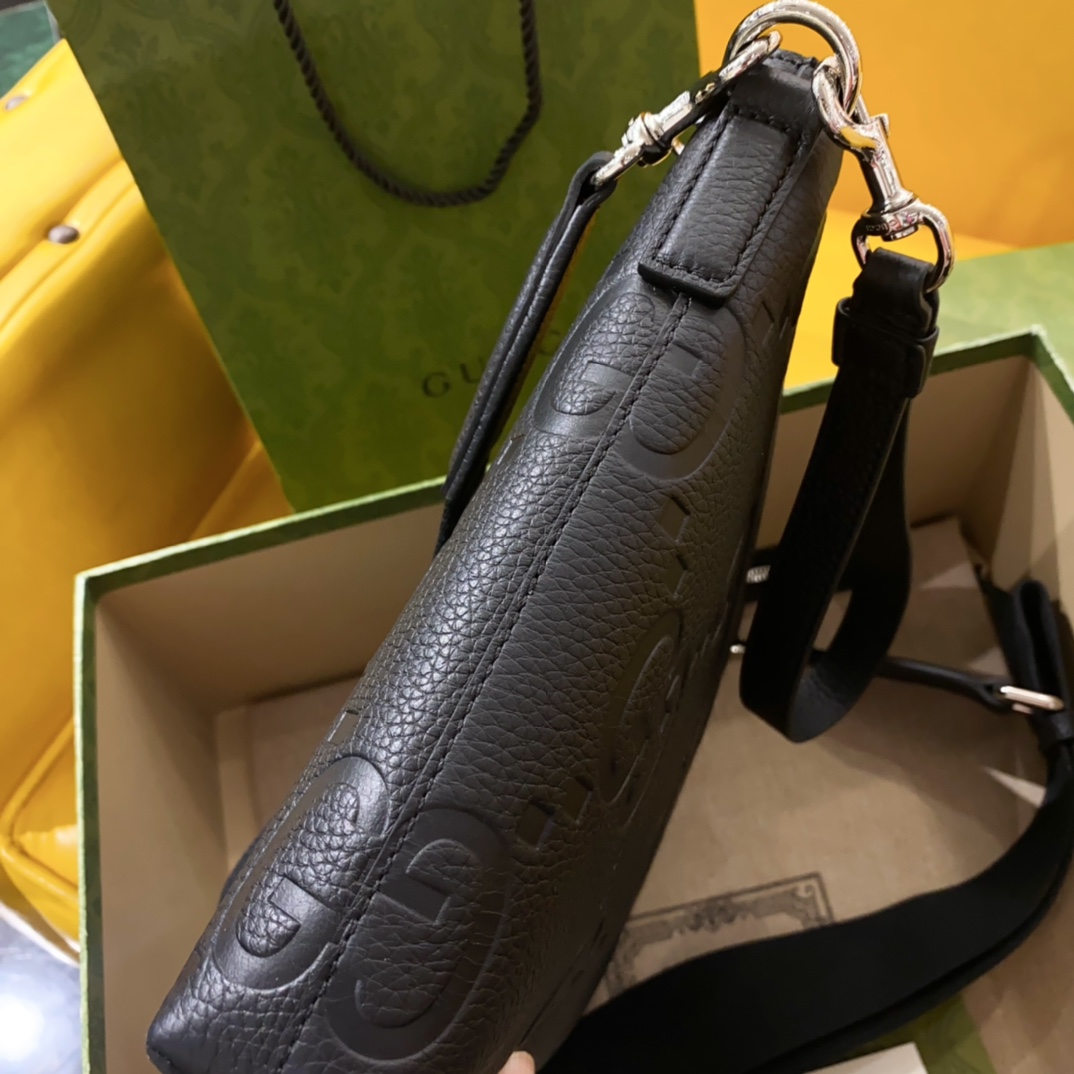 [TOP] GUCCI Men's GG Messenger Bag 31x24.5x5cm - Black