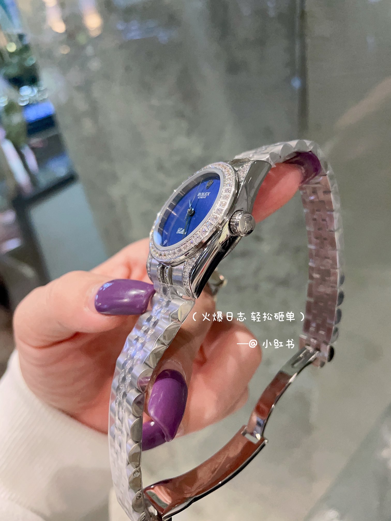 [TOP] ROLEX Watches 31mm - Silver/Blue