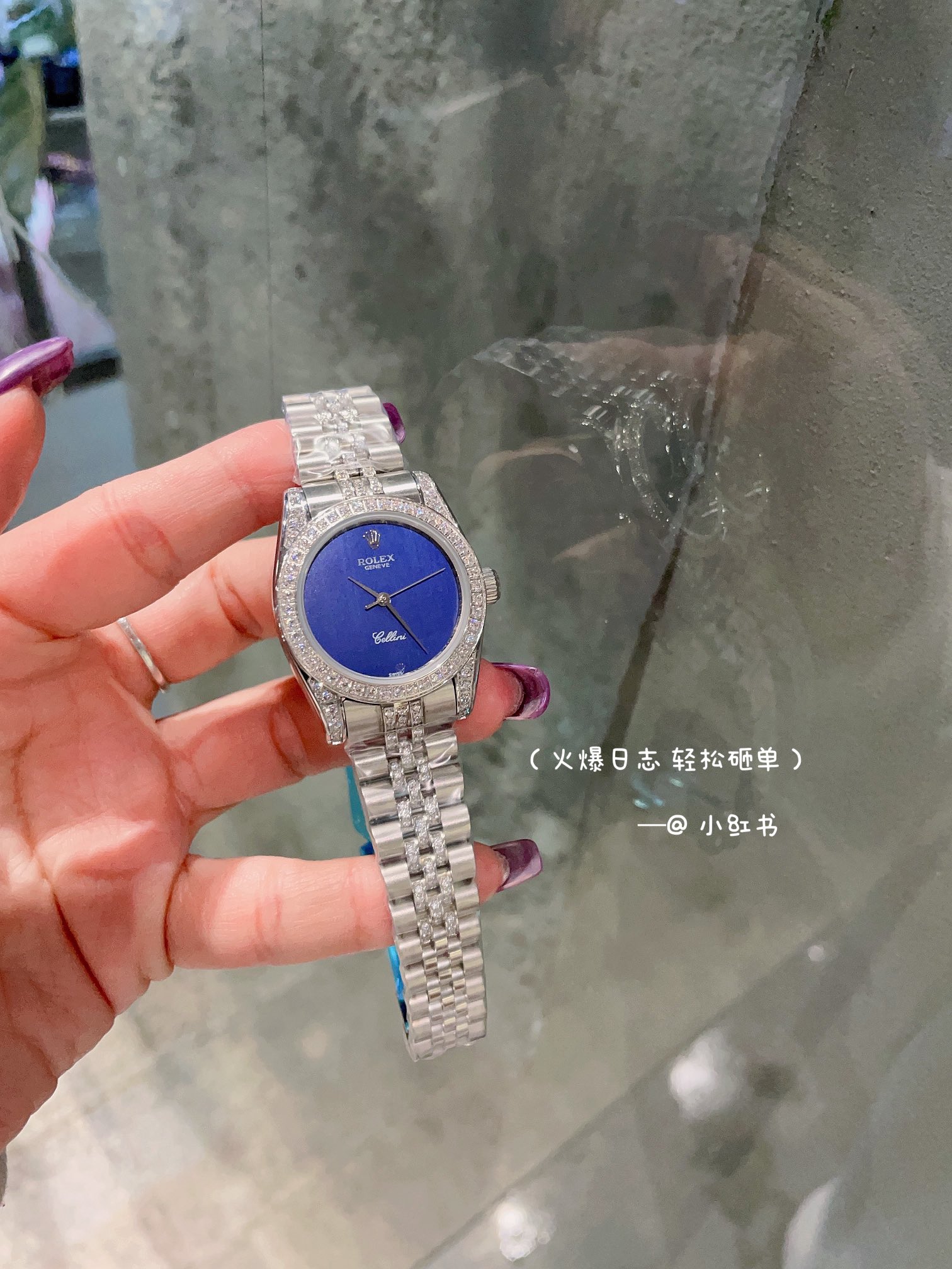 [TOP] ROLEX Watches 31mm - Silver/Blue