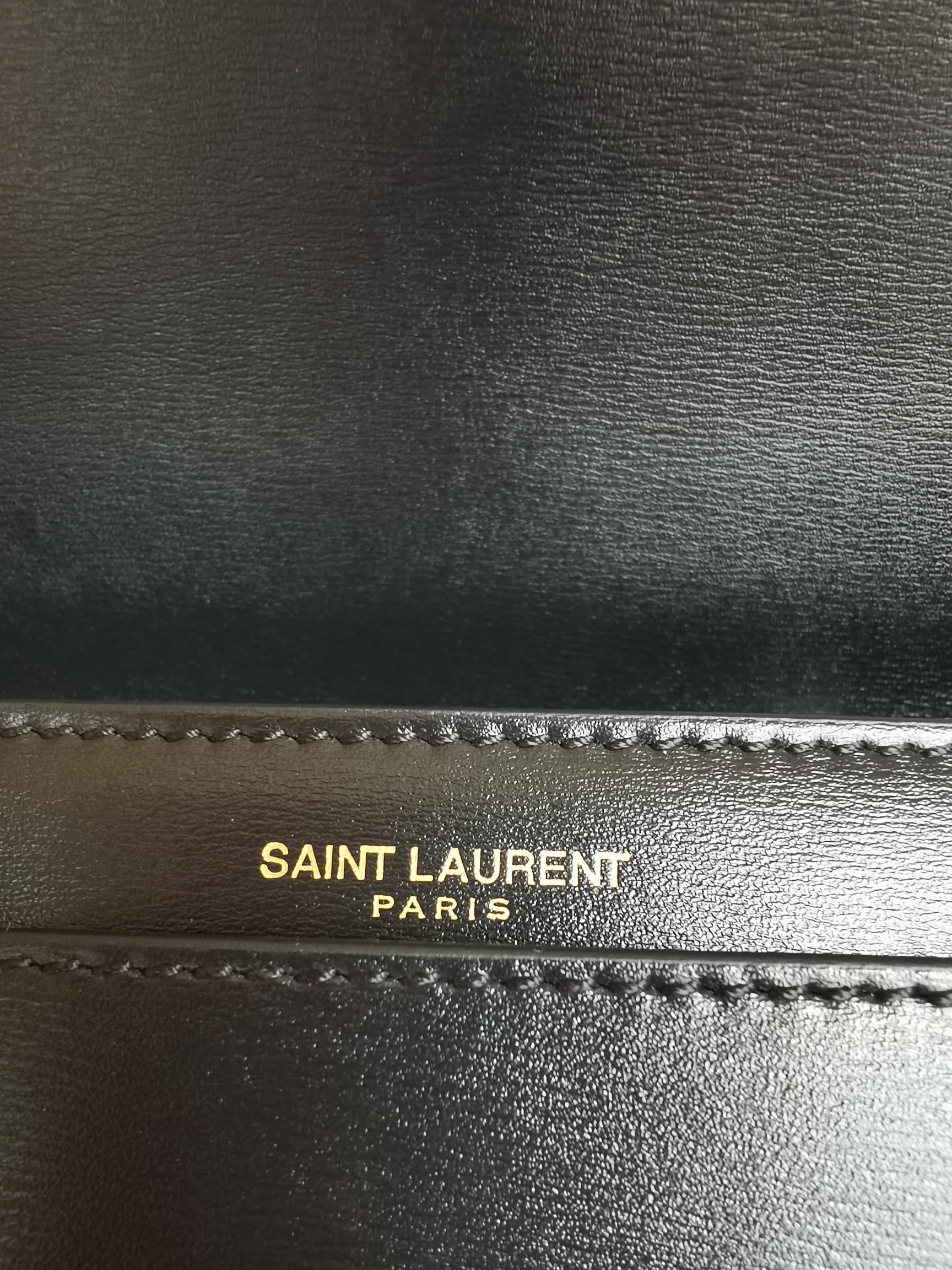 [TOP] Yves Saint Laurent YSL Medium Sunset Bag 22x8x16cm - Black