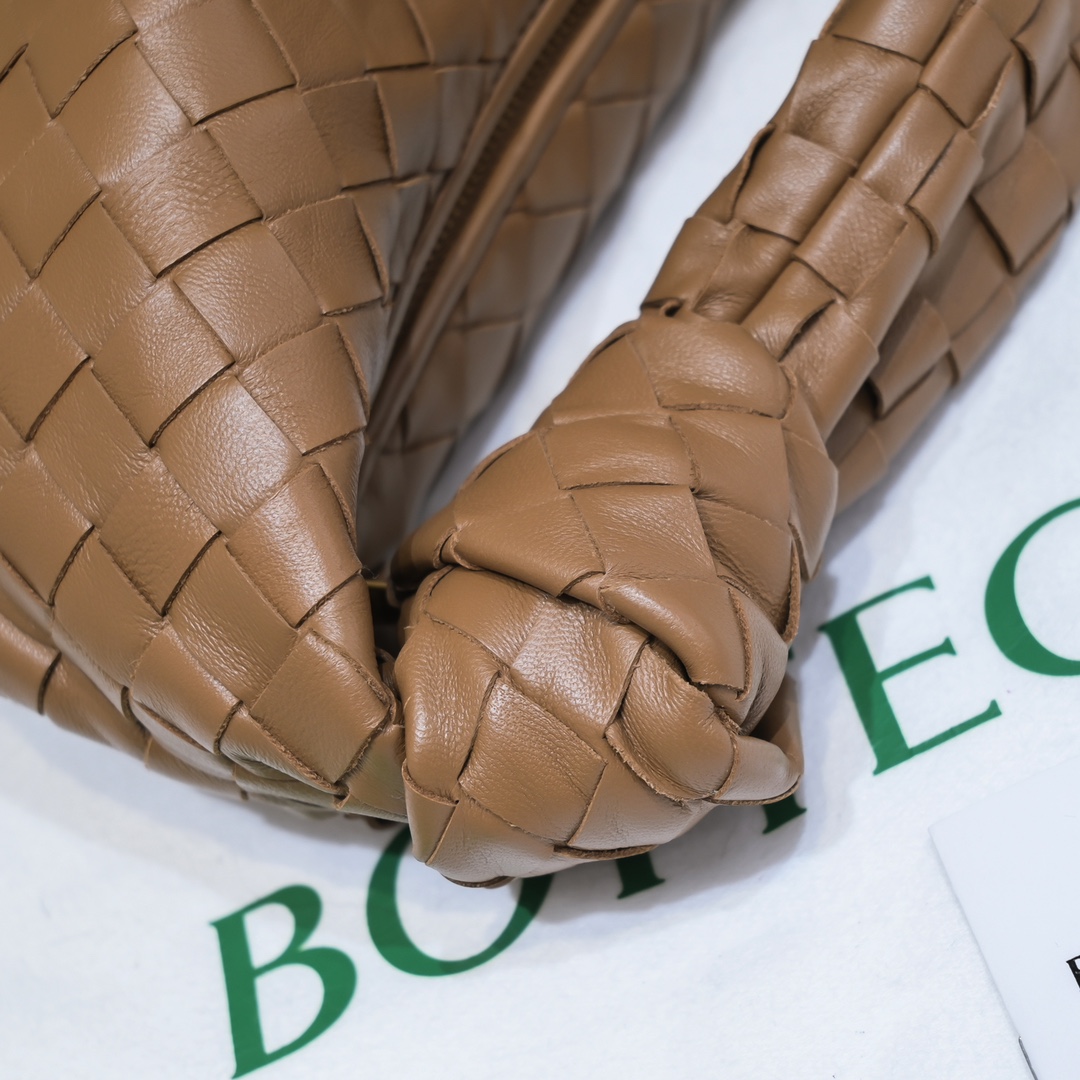 [TOP] Bottega Veneta BV Jodie hobo Bag Lambskin 23x28x8cm - Caramel