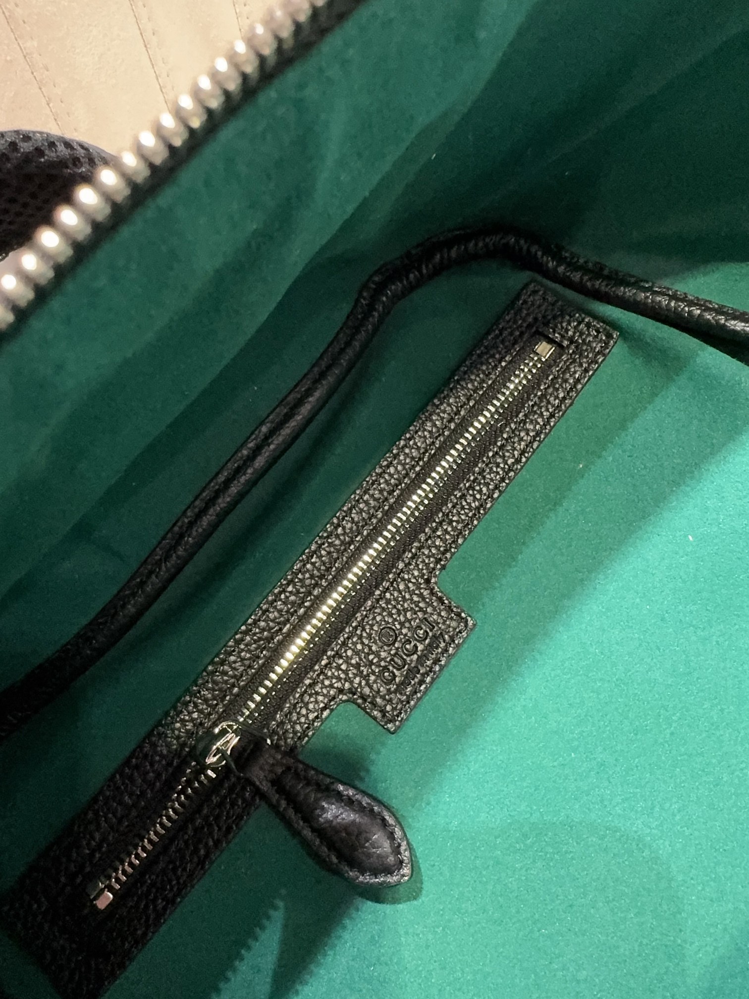 [TOP] GUCCI Leather Backpack 35.5*40*17cm - Black