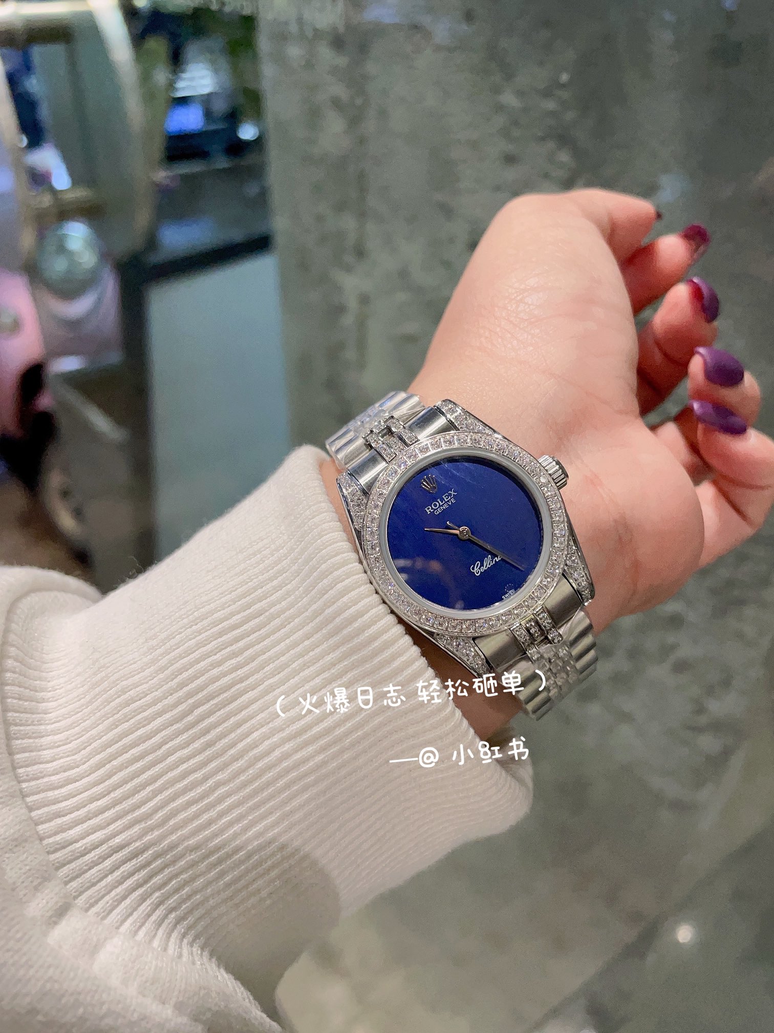 [TOP] ROLEX Watches 31mm - Silver/Blue