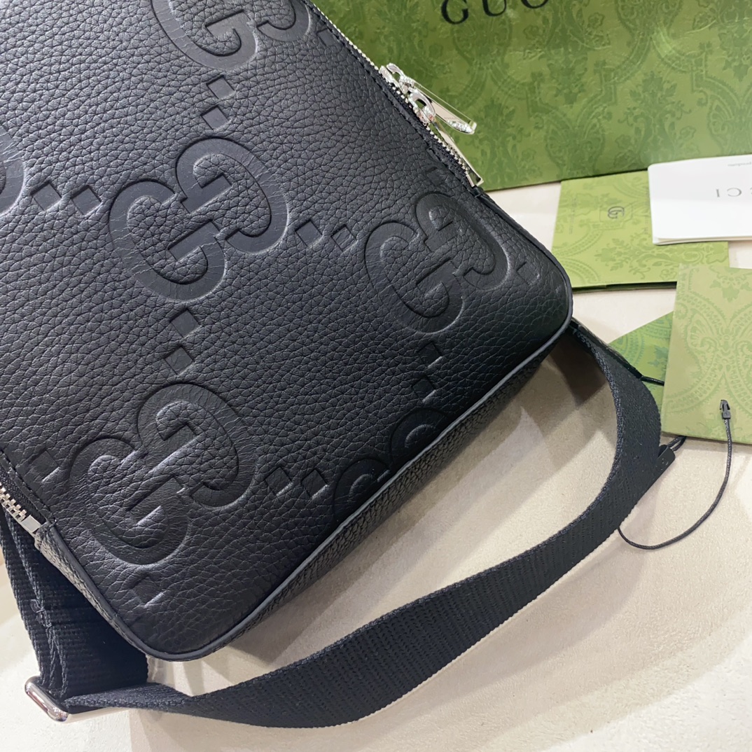 [TOP] GUCCI GG Crossbody Bag 29X19X7cm- Black