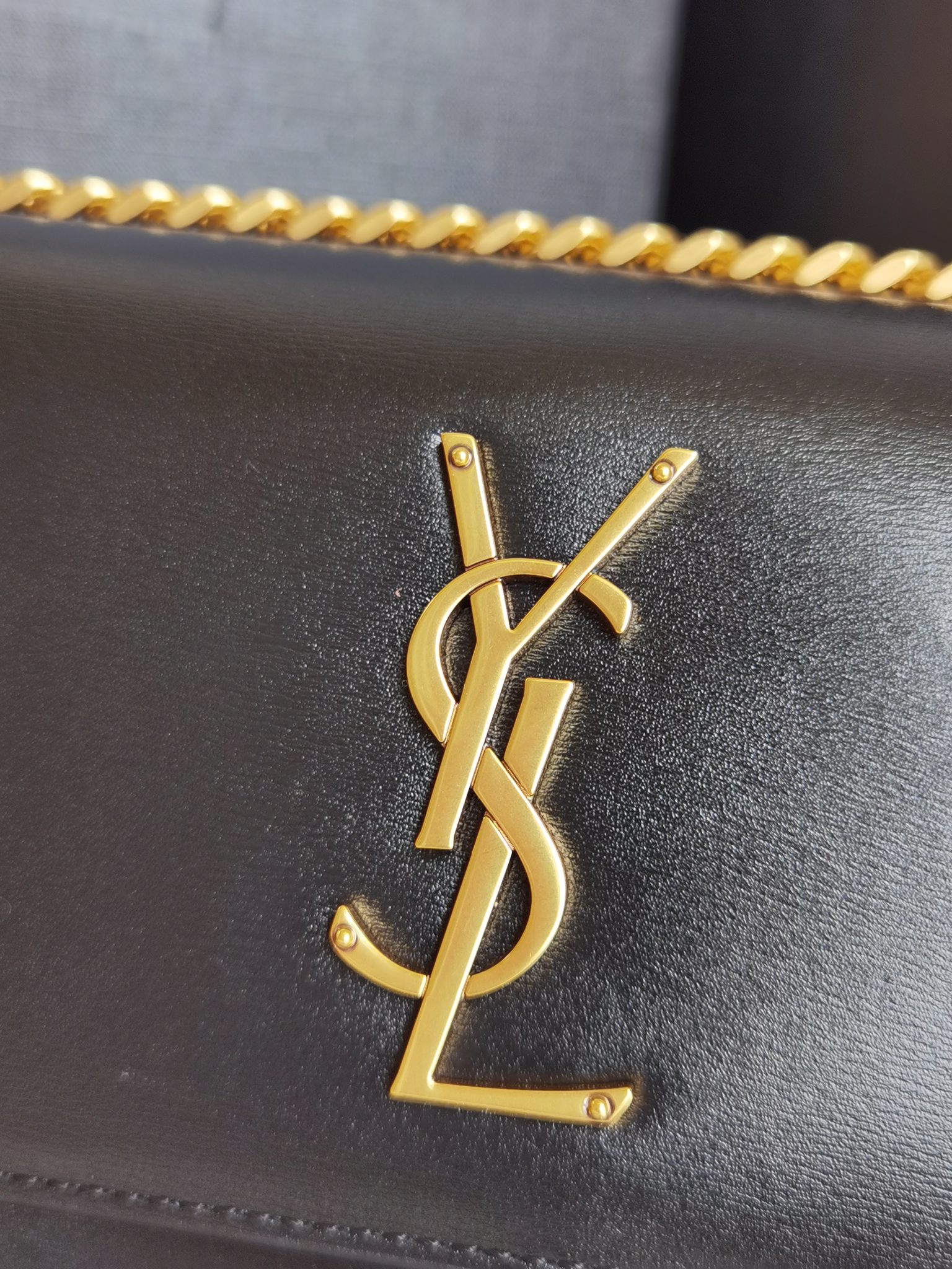 [TOP] Yves Saint Laurent YSL Medium Sunset Bag 22x8x16cm - Black