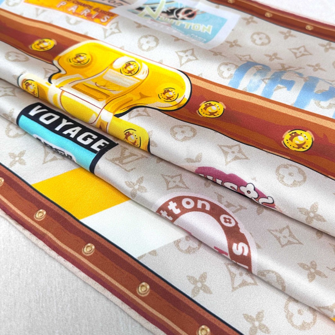 [TOP] Louis Vuitton LV Elysee Palace Hotel Square 90 x 90 cm - White