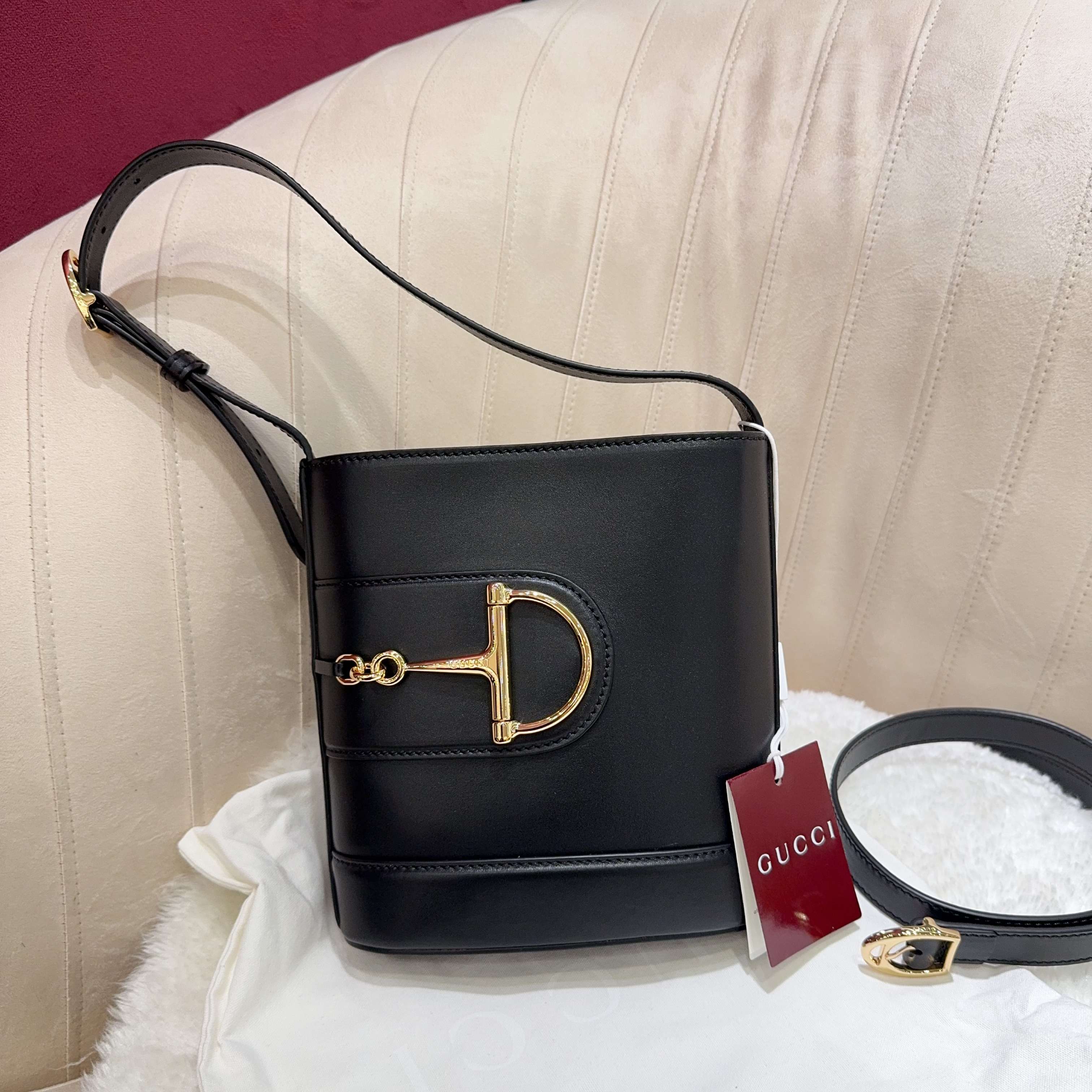 [TOP] GUCCI Mini Bucket Bag Cowhide 18.5 x 20 x 8.5 cm - 5 Colour