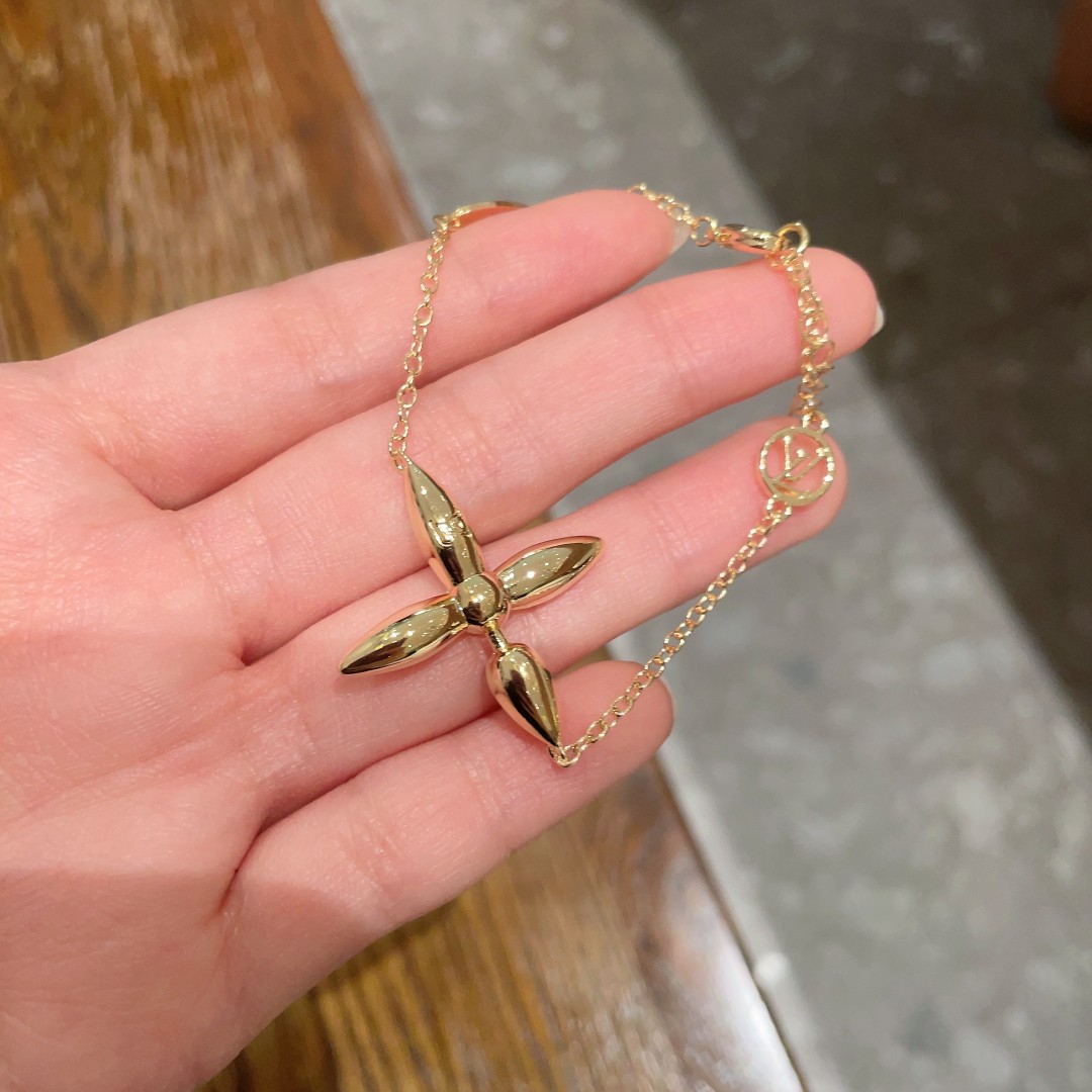 [TOP] Louis Vuitton LV Bracelet - Gold