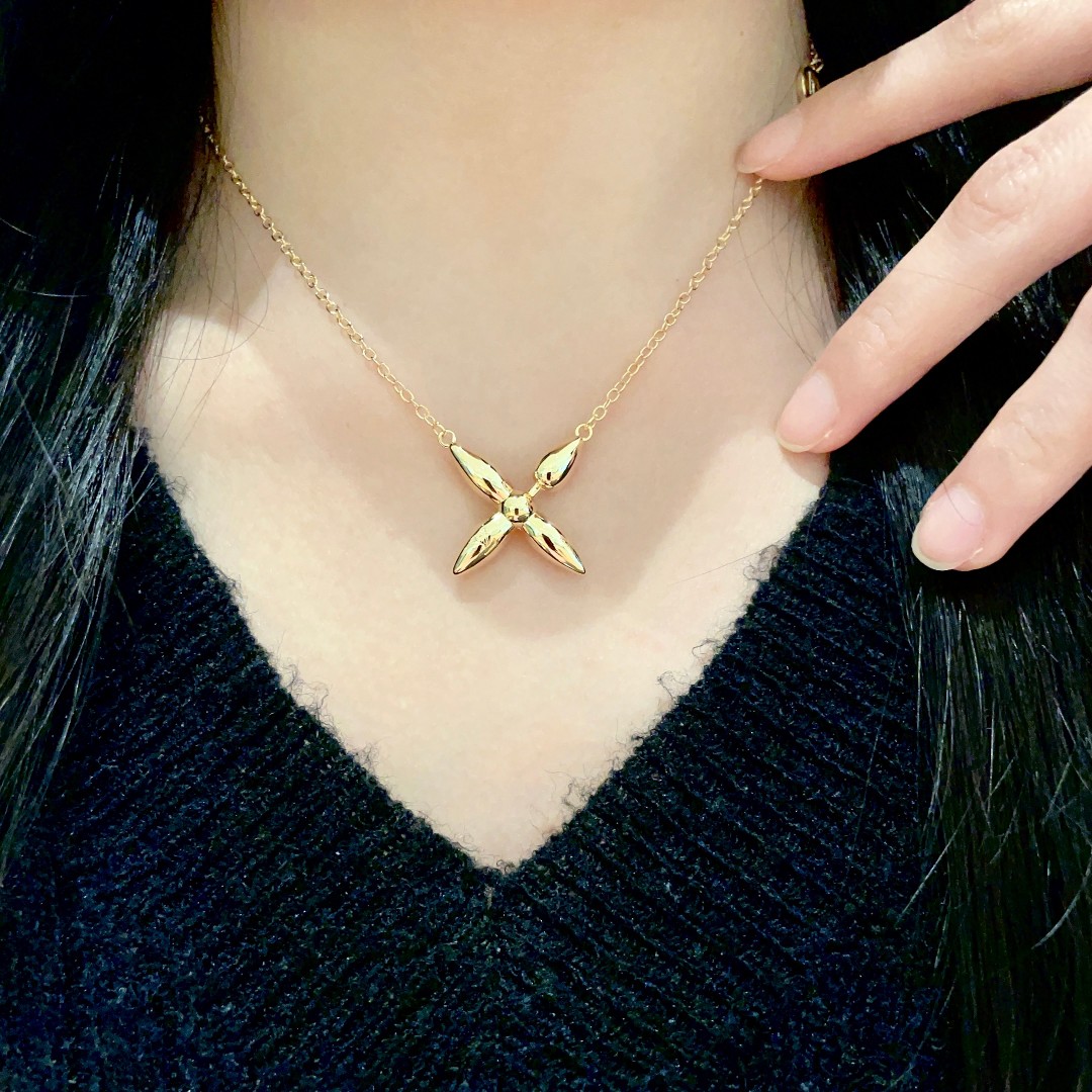 [TOP] Louis Vuitton LV Necklace - Gold