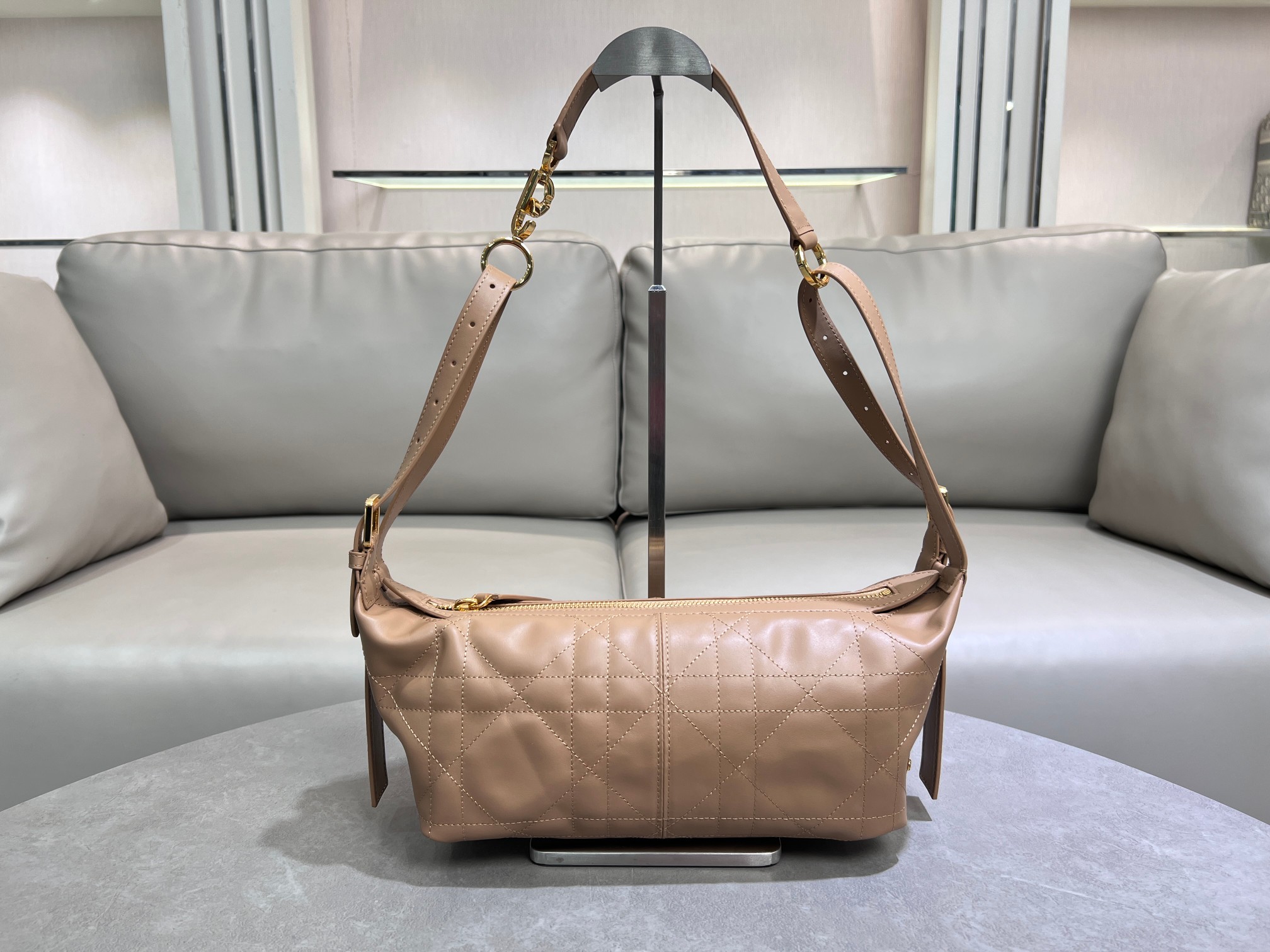 [TOP] Christian Dior D-Journey Handbag 25.5×14.5×14cm -Brown