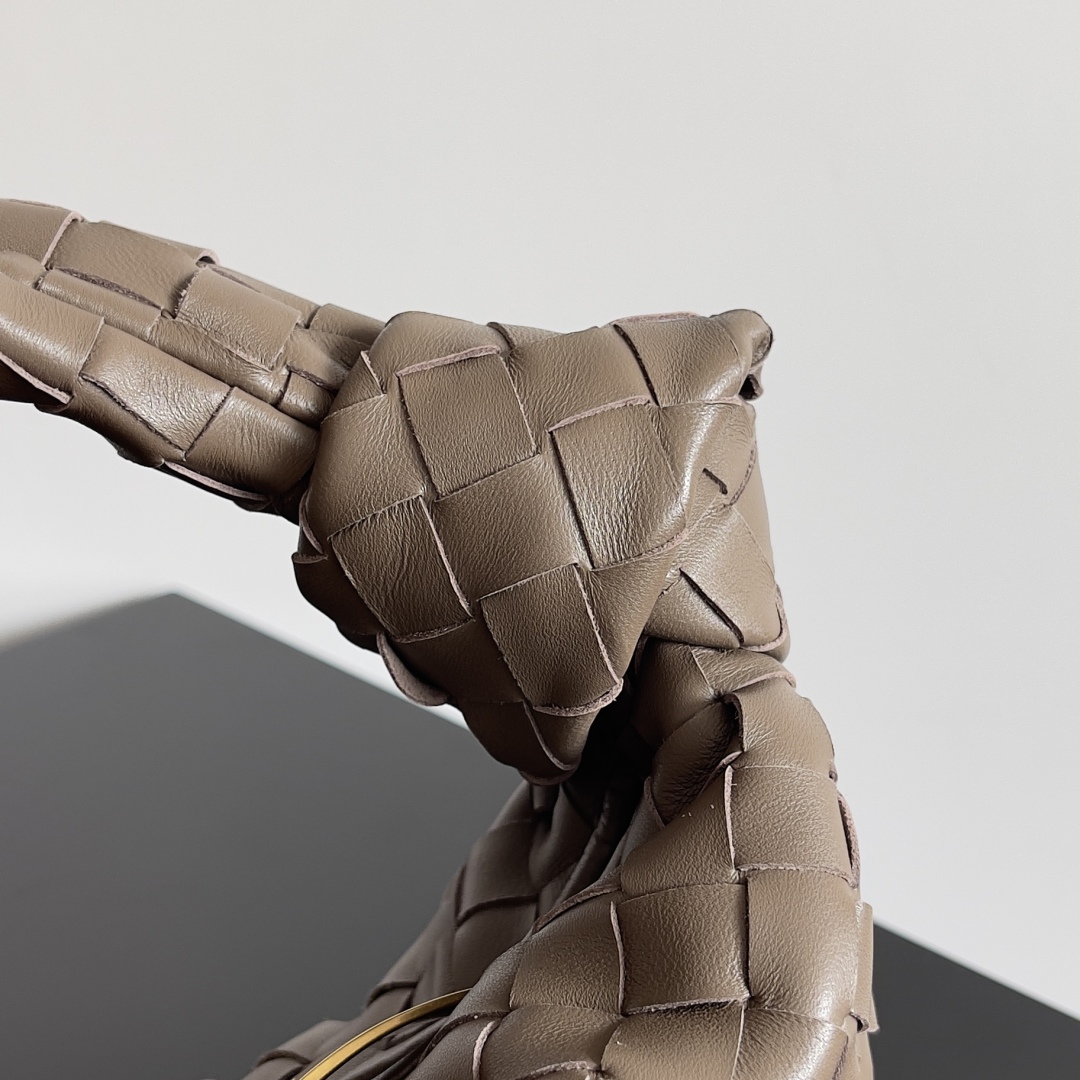 [TOP] Bottega Veneta BV Jodie Bag Lambskin 23x15x5cm/36x21x13cm/48x40x16cm - Pine Cone Brown