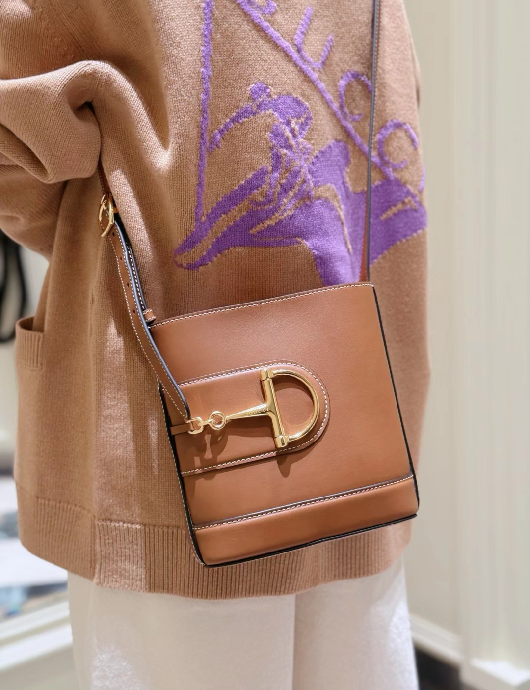 [TOP] GUCCI Mini Bucket Bag Cowhide 18.5 x 20 x 8.5 cm - 5 Colour