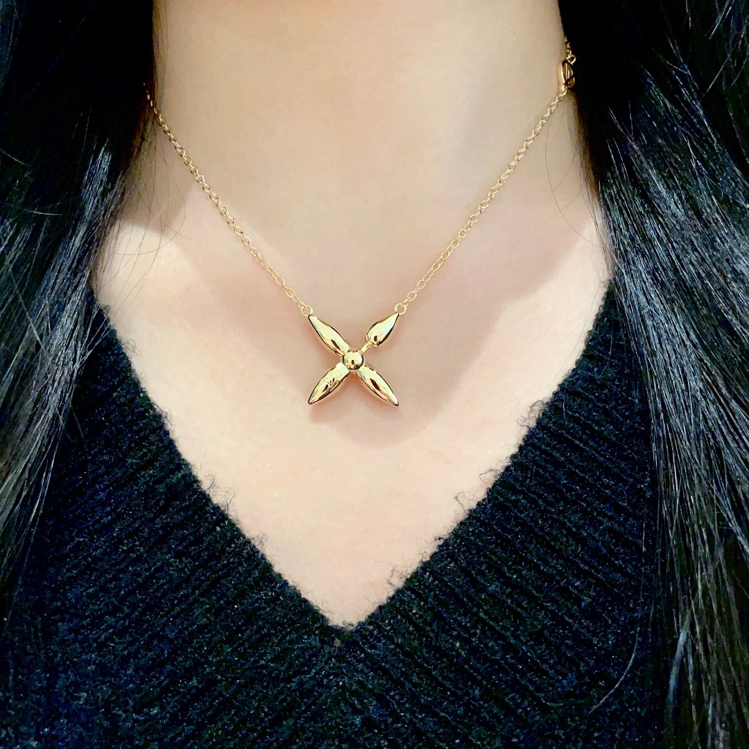 [TOP] Louis Vuitton LV Necklace - Gold