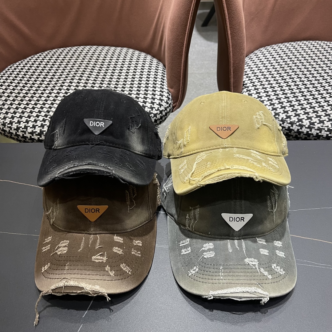 [TOP] Christian Dior Baseball Hat - 4 Colour