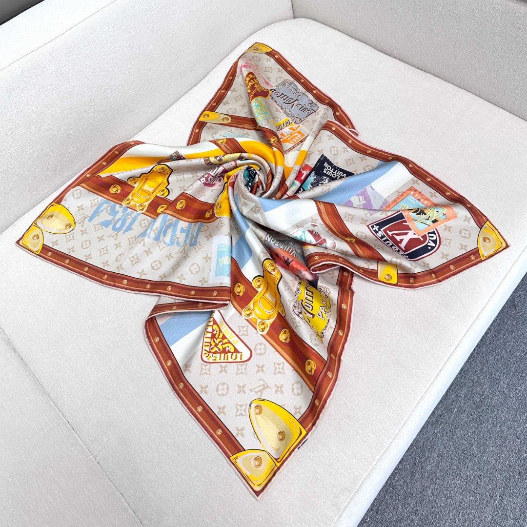 [TOP] Louis Vuitton LV Elysee Palace Hotel Square 90 x 90 cm - White