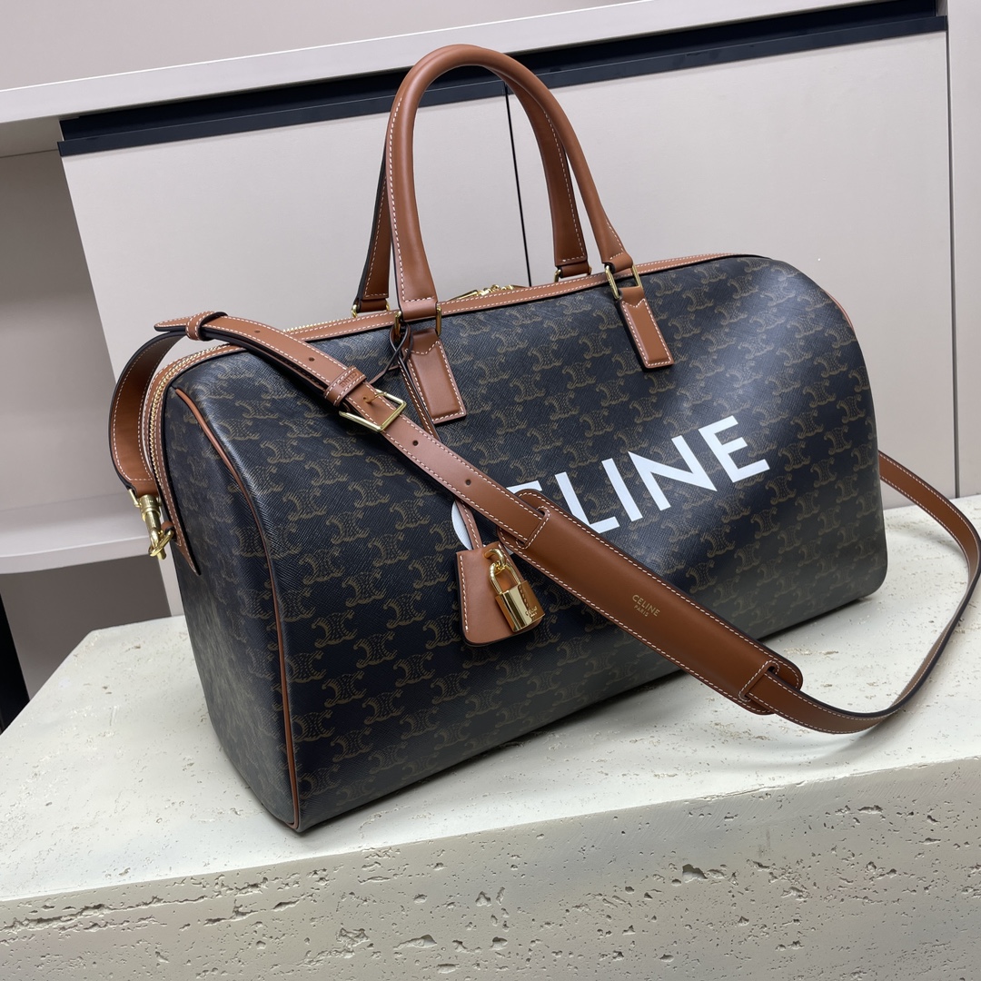 [TOP] CELINE Travel Bag 2 Sizes - Brown
