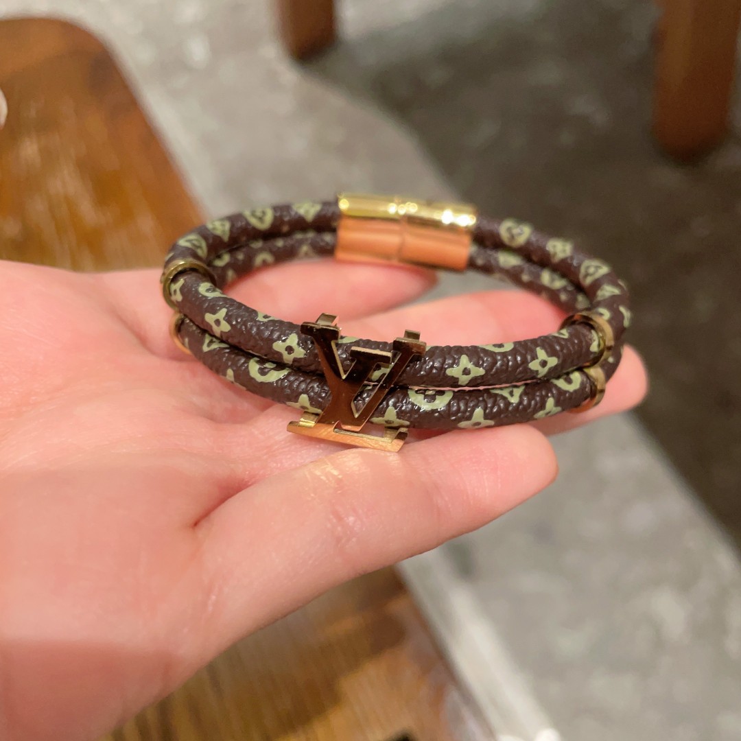 [TOP] Louis Vuitton LV Bracelet - Brown
